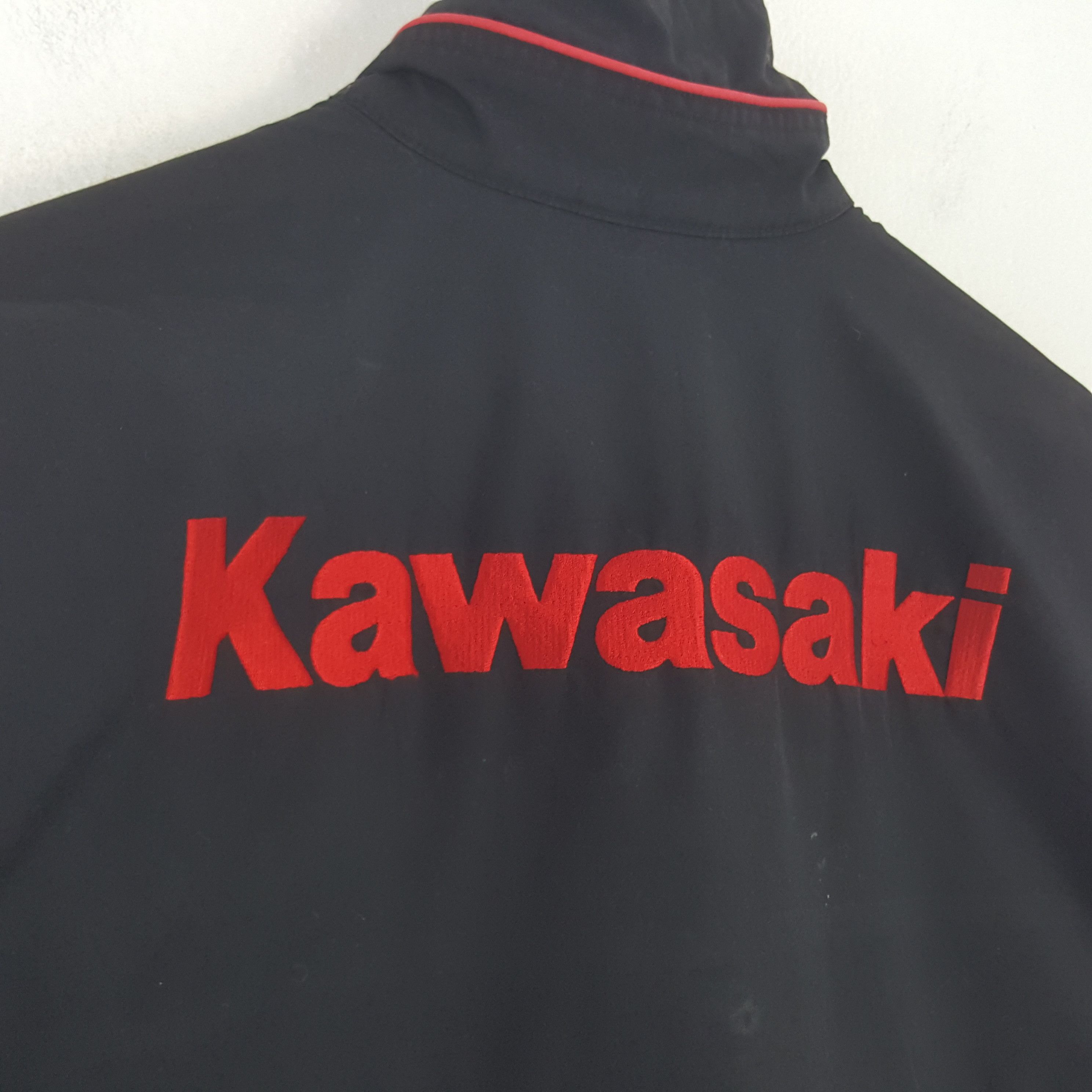 Japanese Brand × Vintage Vintage KAWASAKI Japanese Racing Motorsports Jacket C282N30 Size US L / EU 52-54 / 3 - 2 Thumbnail