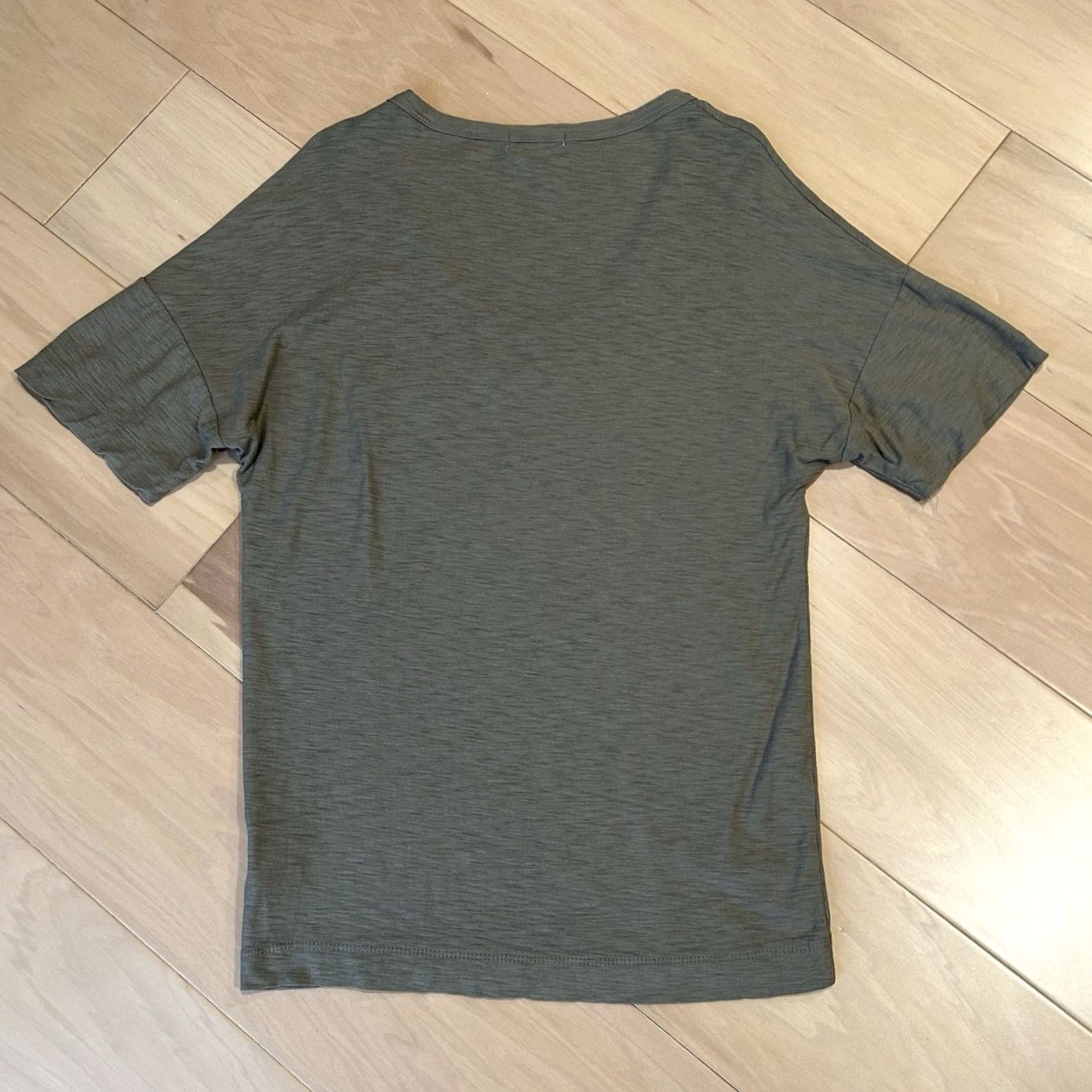 James Perse James Perse Standard Pocket Tee Scoop Neck Cap Sleeve Women’s 1/S Brown Solid Cotton Blend Lightweight Breathable Regular Size 1/ S Womens Size ONE SIZE - 4 Thumbnail