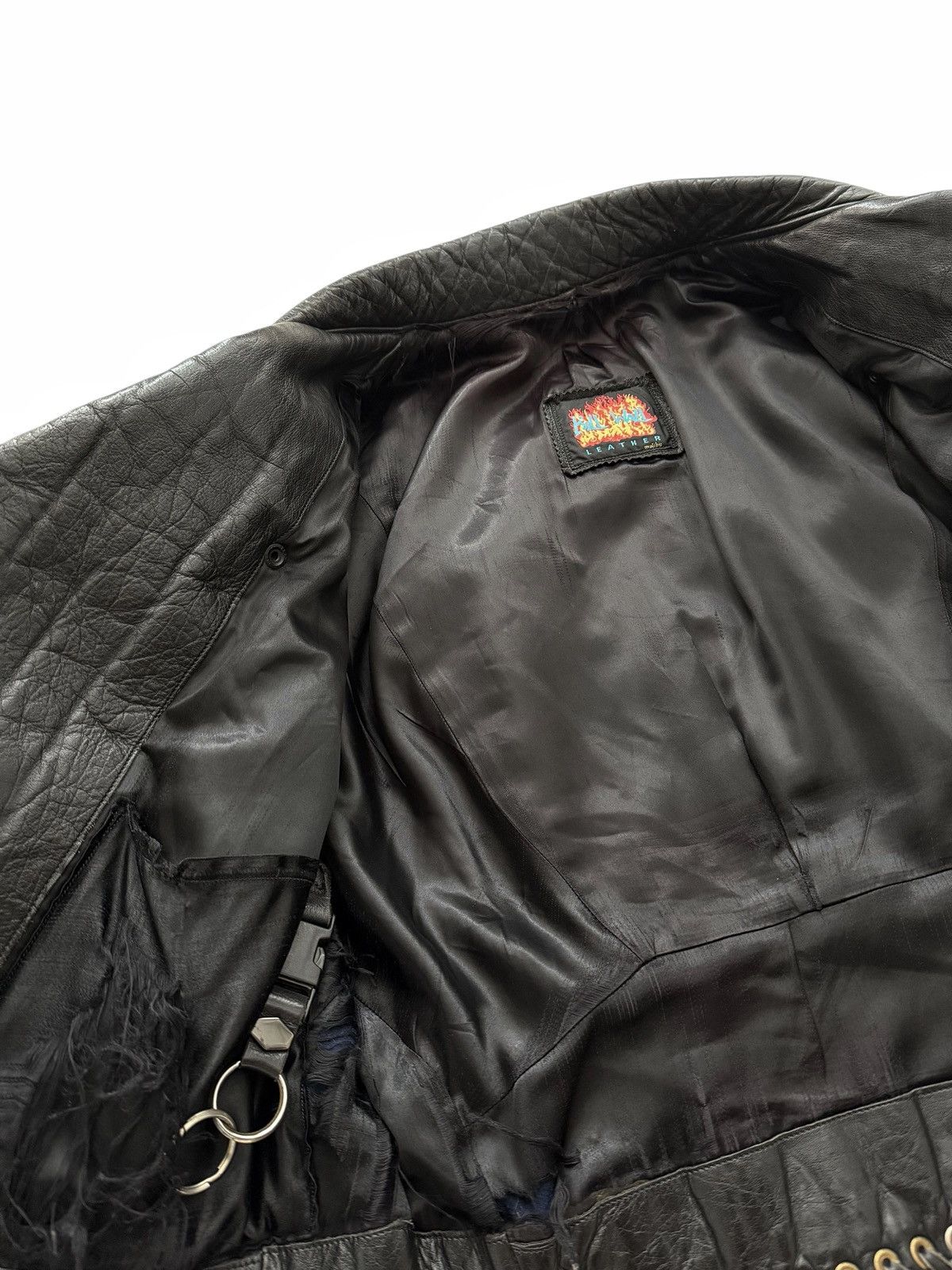 Bill Wall Leather GRAIL 1980’s Armored Brass and Stringray Oversized Leather Size US XL / EU 56 / 4 - 17 Thumbnail