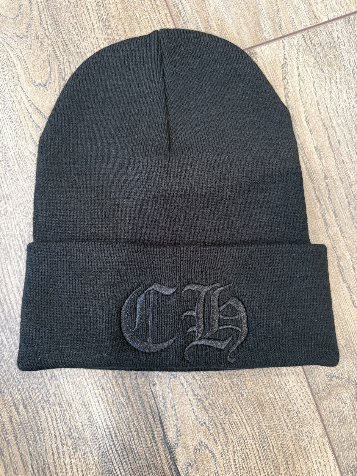 Chrome Hearts Chrome Hearts Black Embroidered Beanie Size ONE SIZE - 1 Thumbnail