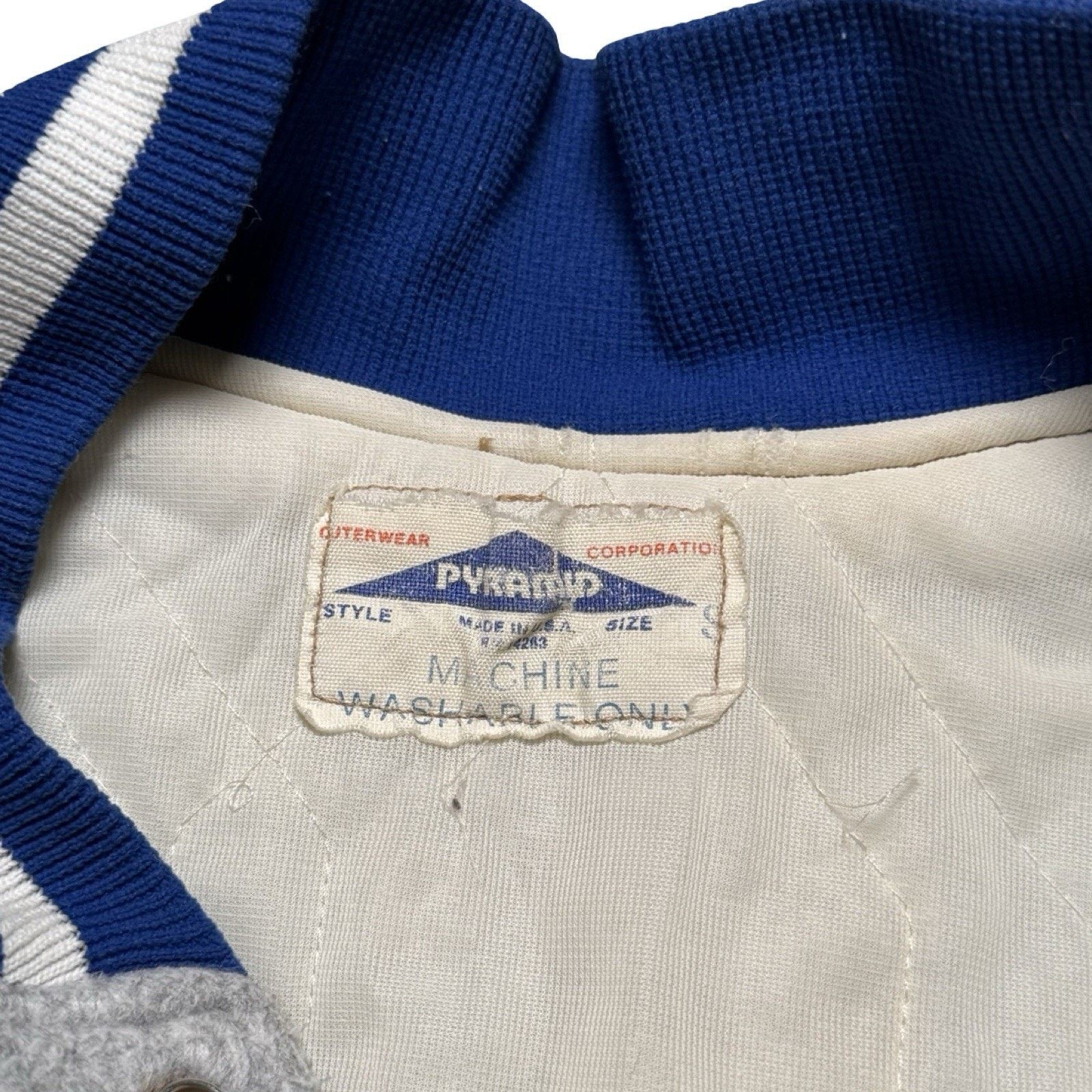 Vintage Vintage 60s Pyramid Bennett JR Wool Satin Varsity Jacket S Size US S / EU 44-46 / 1 - 4 Thumbnail