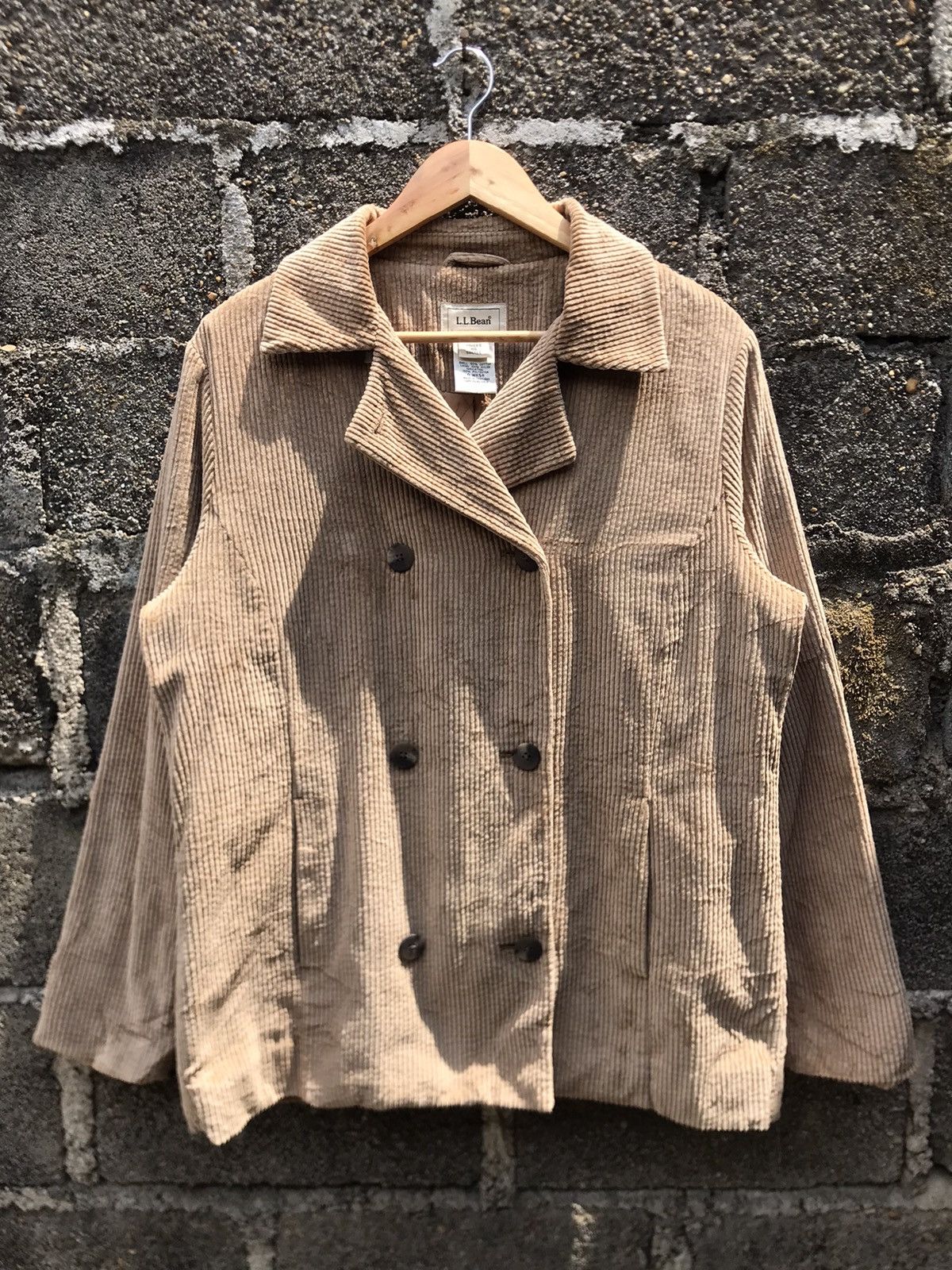 L.L. Bean × Vintage 🔥Vintage L.L.Bean Double Breasted Corduroy Peacoat Size S / US 4 / IT 40 - 1 Thumbnail