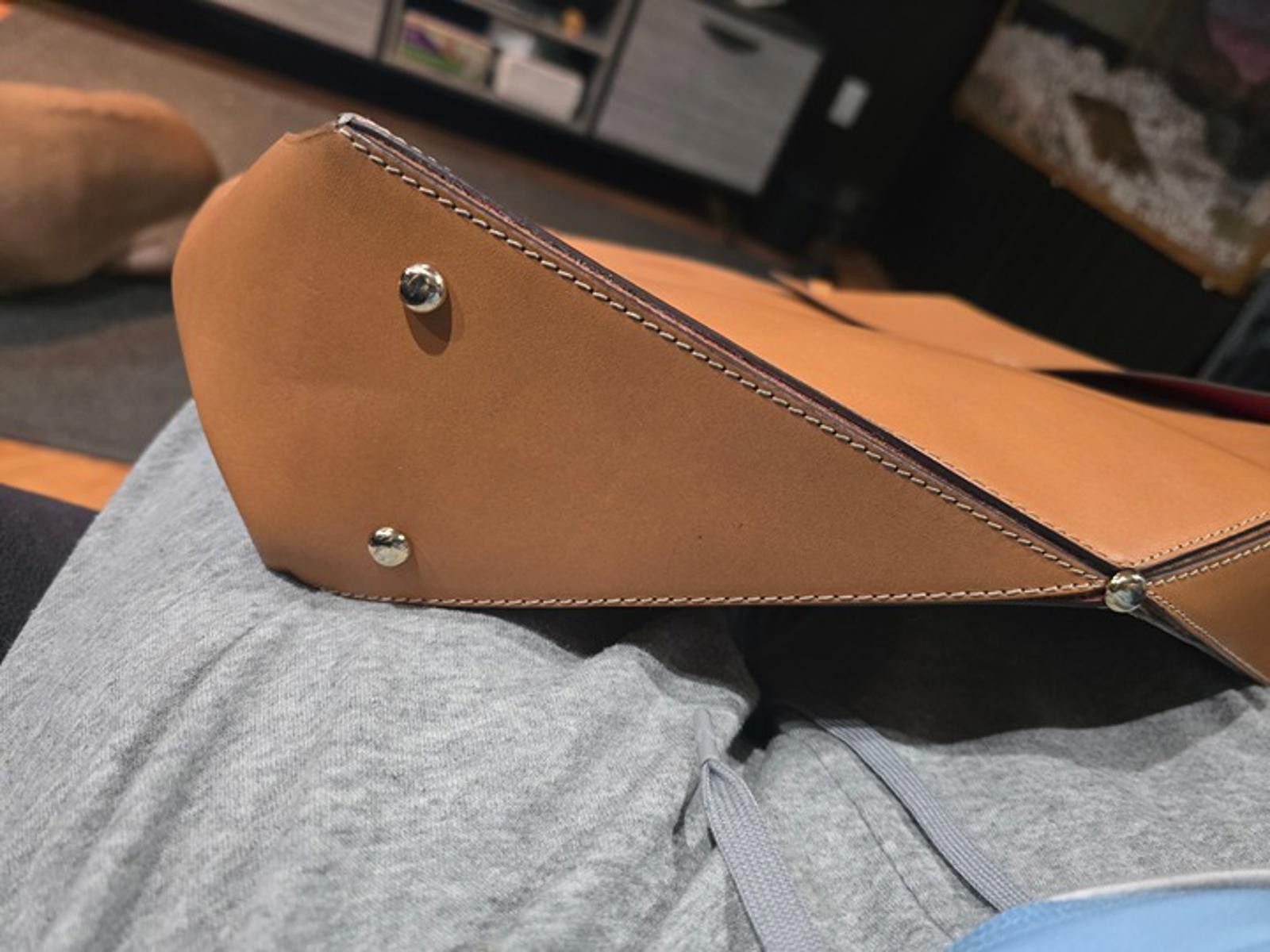 Dooney & Bourke 2017 Dooney & Burke:Alto Winged Shopper:Tan Vachetta Leather Size ONE SIZE - 6 Thumbnail