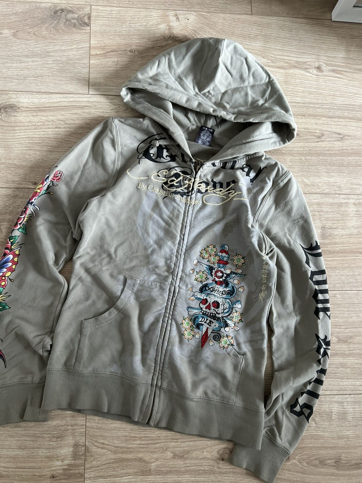 Ed Hardy Ed hardy zip hoodie y2k ed hardy crazy print Size S / US 4 / IT 40 - 3 Thumbnail