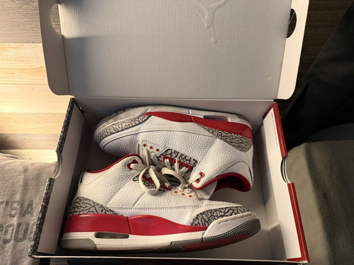 Jordan Brand Jordan 3 Cardinal Red Size US 9 / EU 42 - 8 Thumbnail