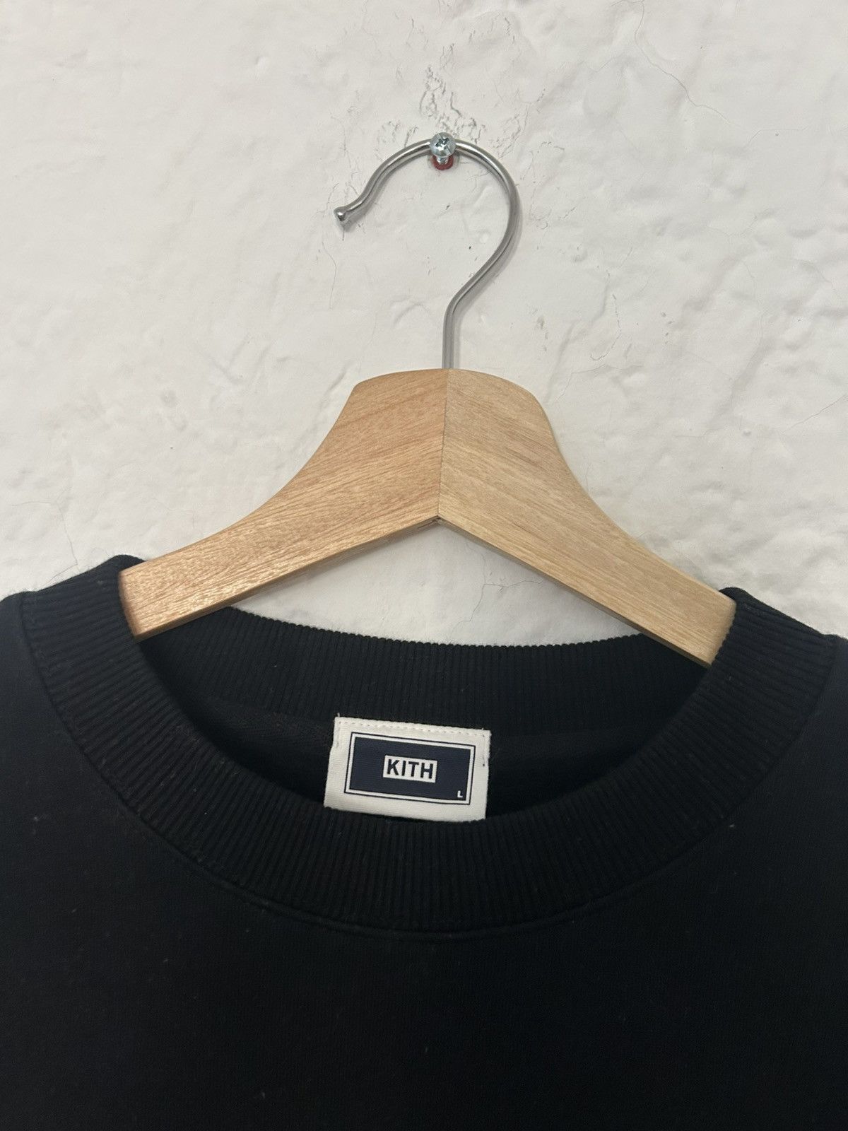 Kith Treats Waffle Butter Nelson Crewneck - Black