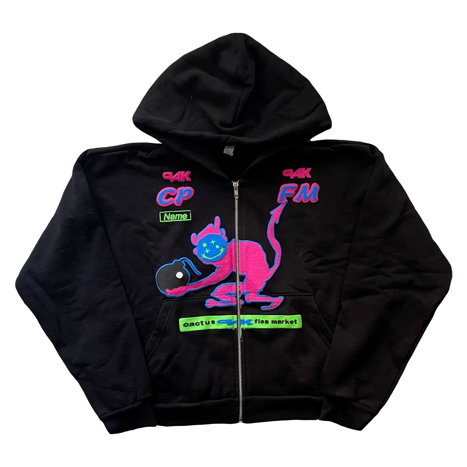 Cactus Plant Flea Market CPFM FW23 "P4K Graphics" Zip-Up Hoodie Size US L / EU 52-54 / 3 - 1 Thumbnail
