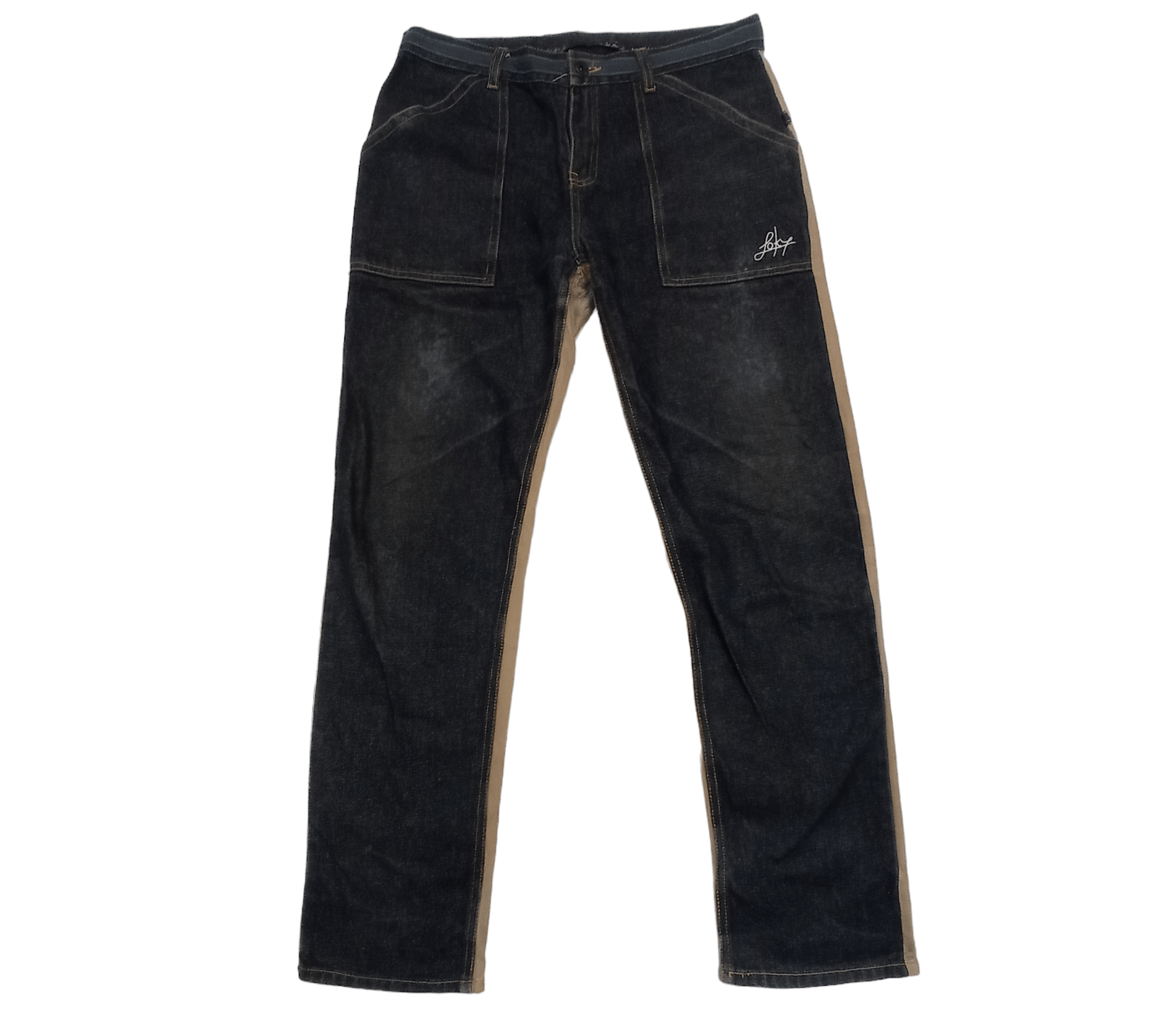 Other Vintage Trickster Of Foky Two Tone Baker Pants Size US 31 - 1 Thumbnail