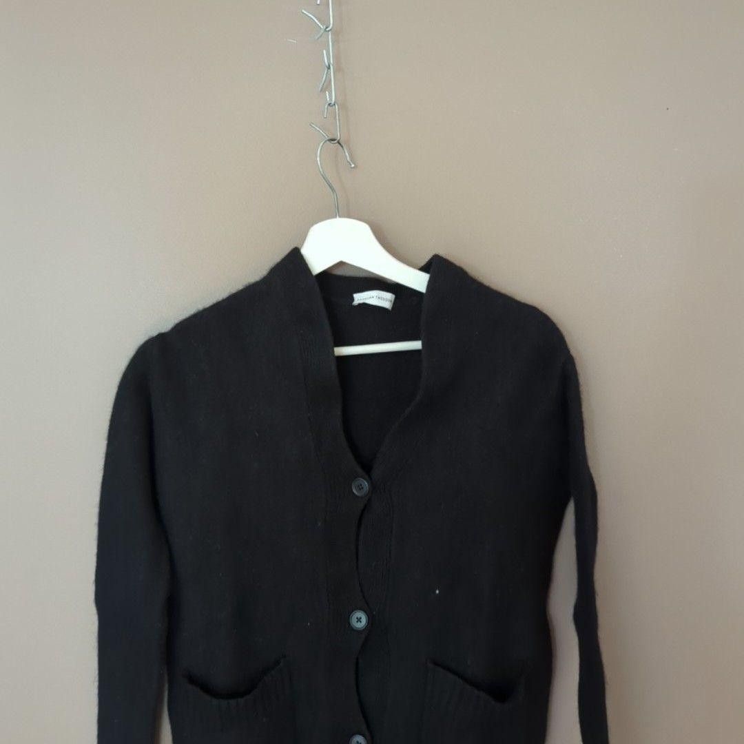 Scanlan Theodore Scanlan Theodore Cardigan Sweater Womens XS Black Camel Wool Size XS / US 0-2 / IT 36-38 - 2 Thumbnail