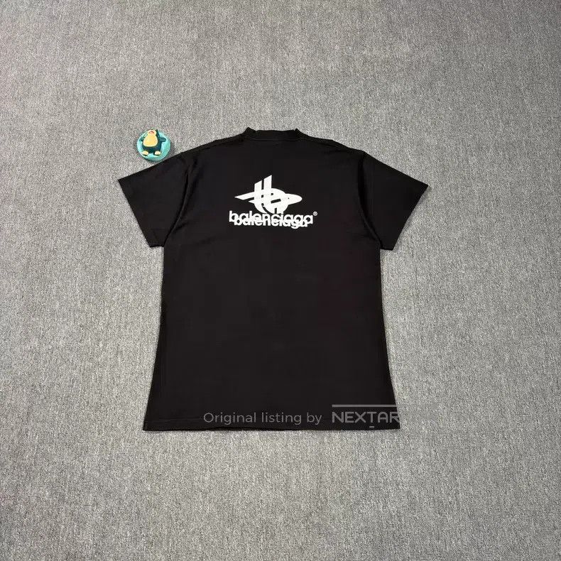 Balenciaga Balenciaga Phantom overlapping logo black short-sleeve Size US S / EU 44-46 / 1 - 2 Thumbnail