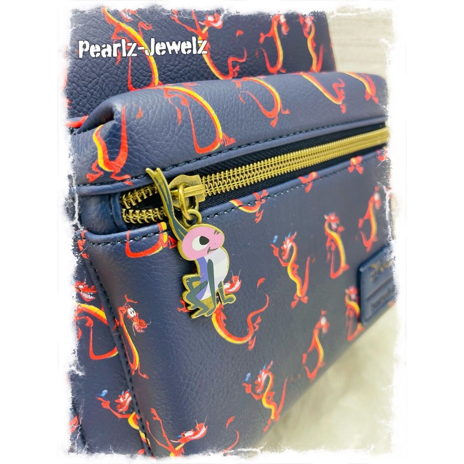 Disney Loungefly Disney Princess Mulan Mushu Dragon Allover Print M Size ONE SIZE - 2 Thumbnail