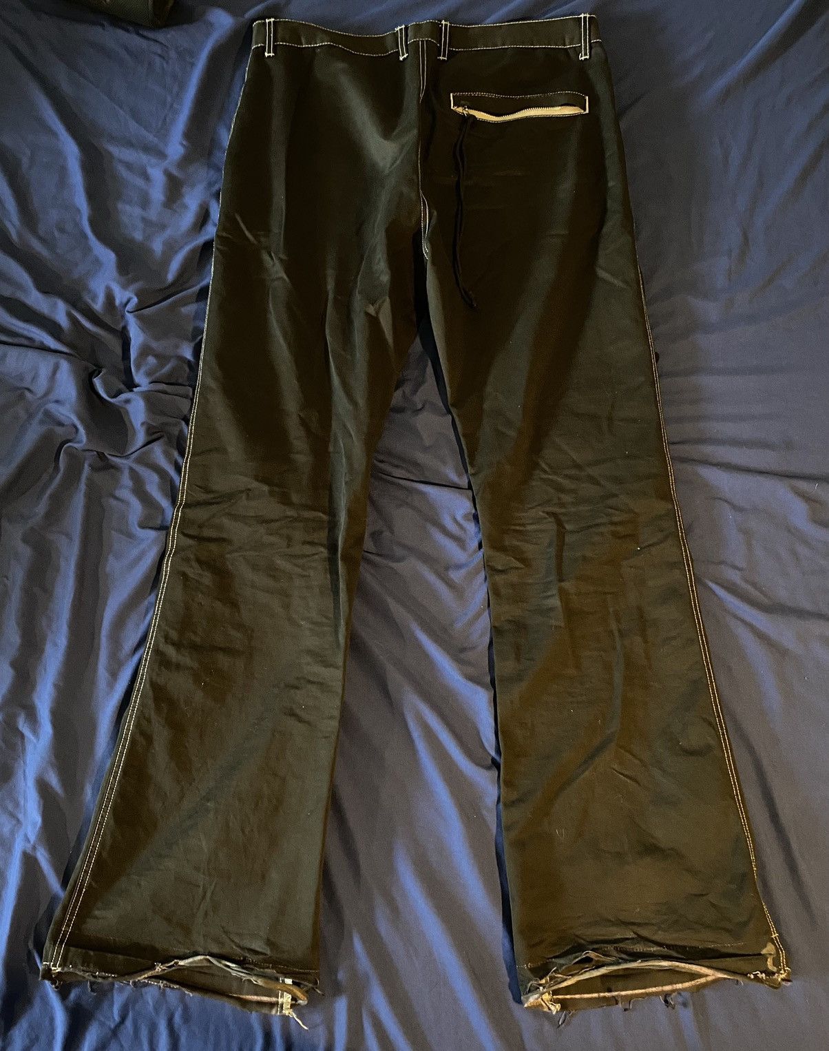 Somar 1of1 dyed black somar g75 tassel trousers Size US 34 / EU 50 - 4 Thumbnail