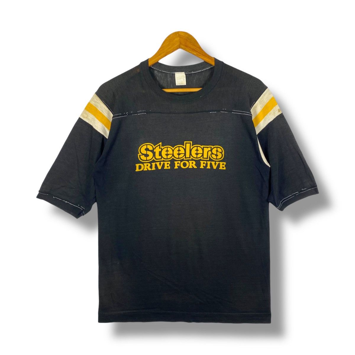 NFL Vintage 80s PITTSBURGH STEELERS American Nfl Tee Shirt Size US M / EU 48-50 / 2 - 1 Thumbnail
