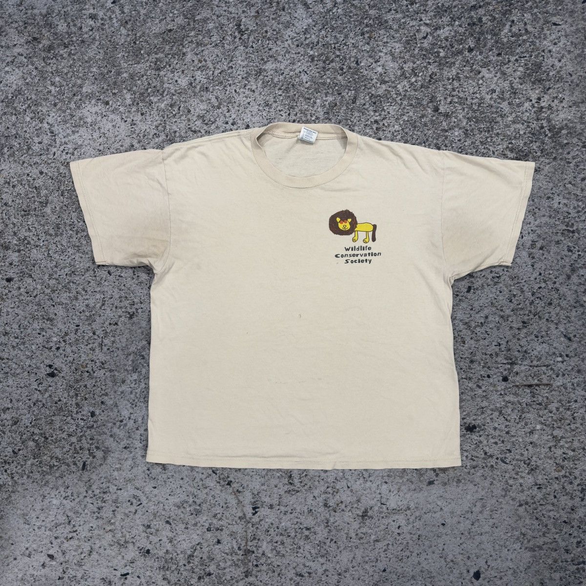 Vintage Wildlife Conservation Society Tee ERD Grunge Thrashed Faded Size US XL / EU 56 / 4 - 1 Thumbnail