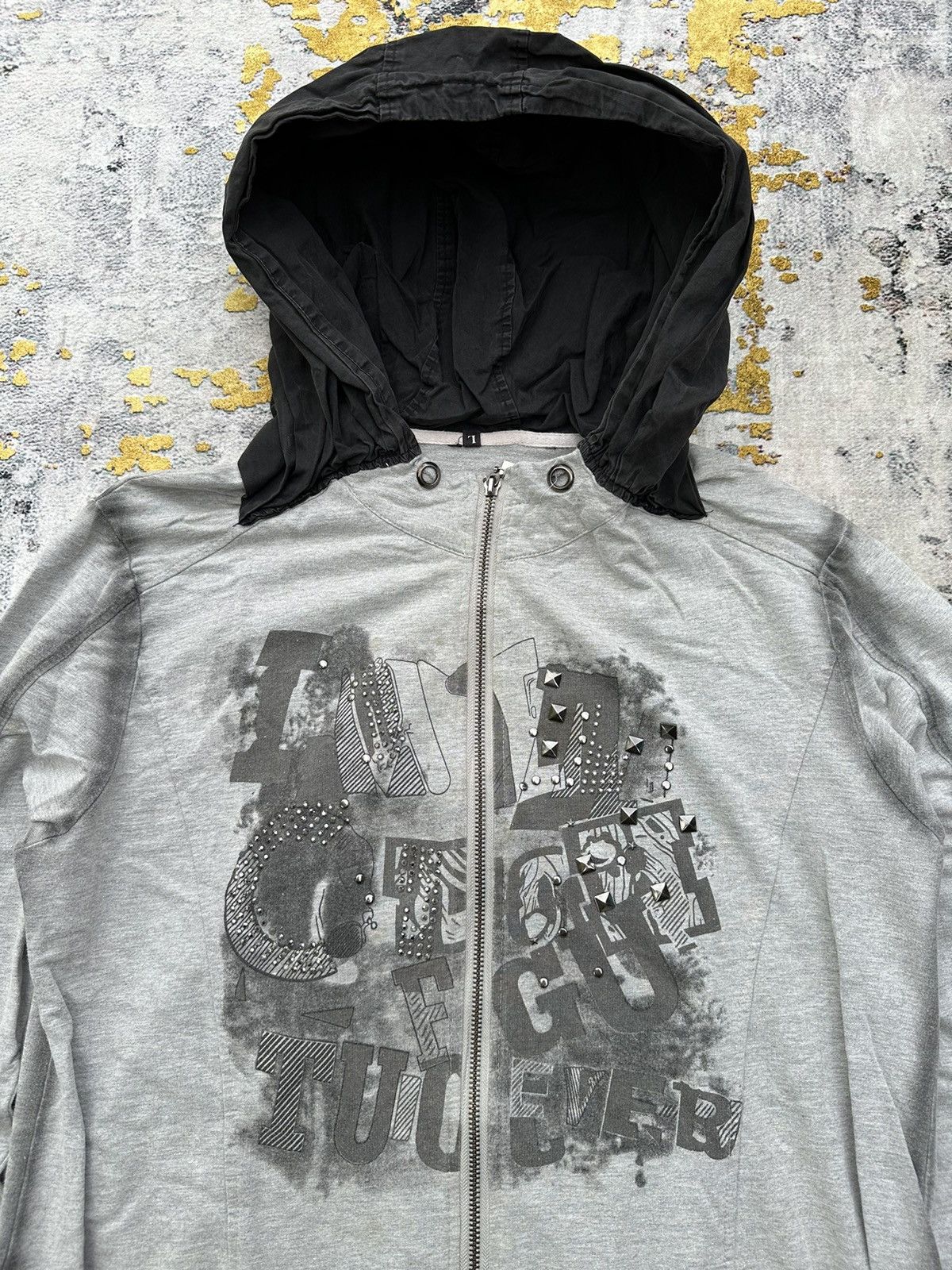 Hysteric Glamour STUDDED VERY NICE DESIGN ZIP HOODIE I6W9 LGB PUNK STYLE Size US L / EU 52-54 / 3 - 2 Thumbnail