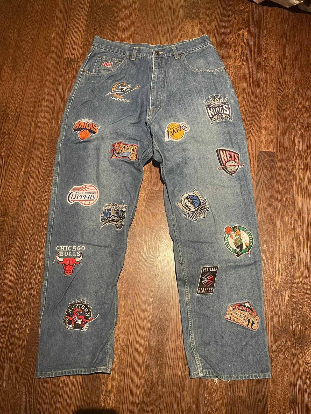 専用✅W38 90s UNK NBA team big Wappen denim Unk Denim 2025 | www.applelady.ca