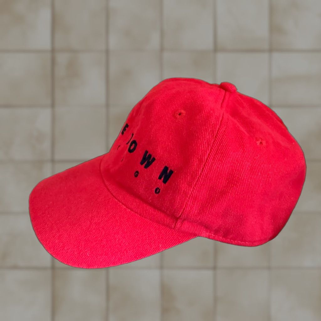 Nike VINTAGE Nike Hat Cap Strapback Red Black Niketown Chicago Air Jordan Basketball Men Adjustable Red Logo Baseball Cap Boys Girls Mens Womens Size ONE SIZE - 1 Thumbnail