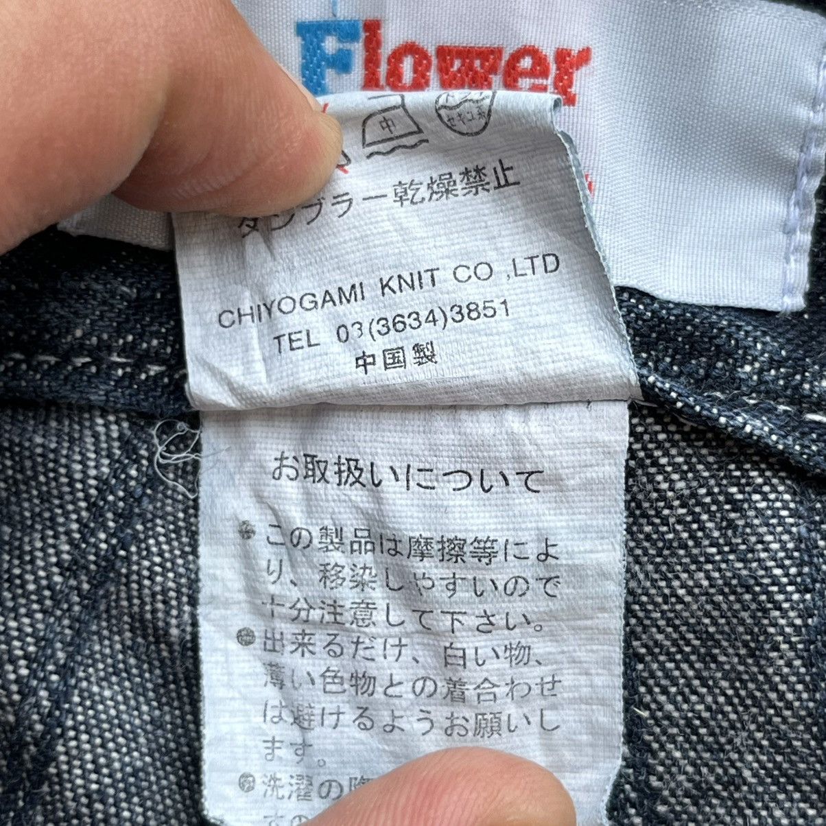Japanese Brand FLOWER CIRCLE CARGO FLARED DENIM LIKE TORNADO MART Size US 31 - 6 Thumbnail