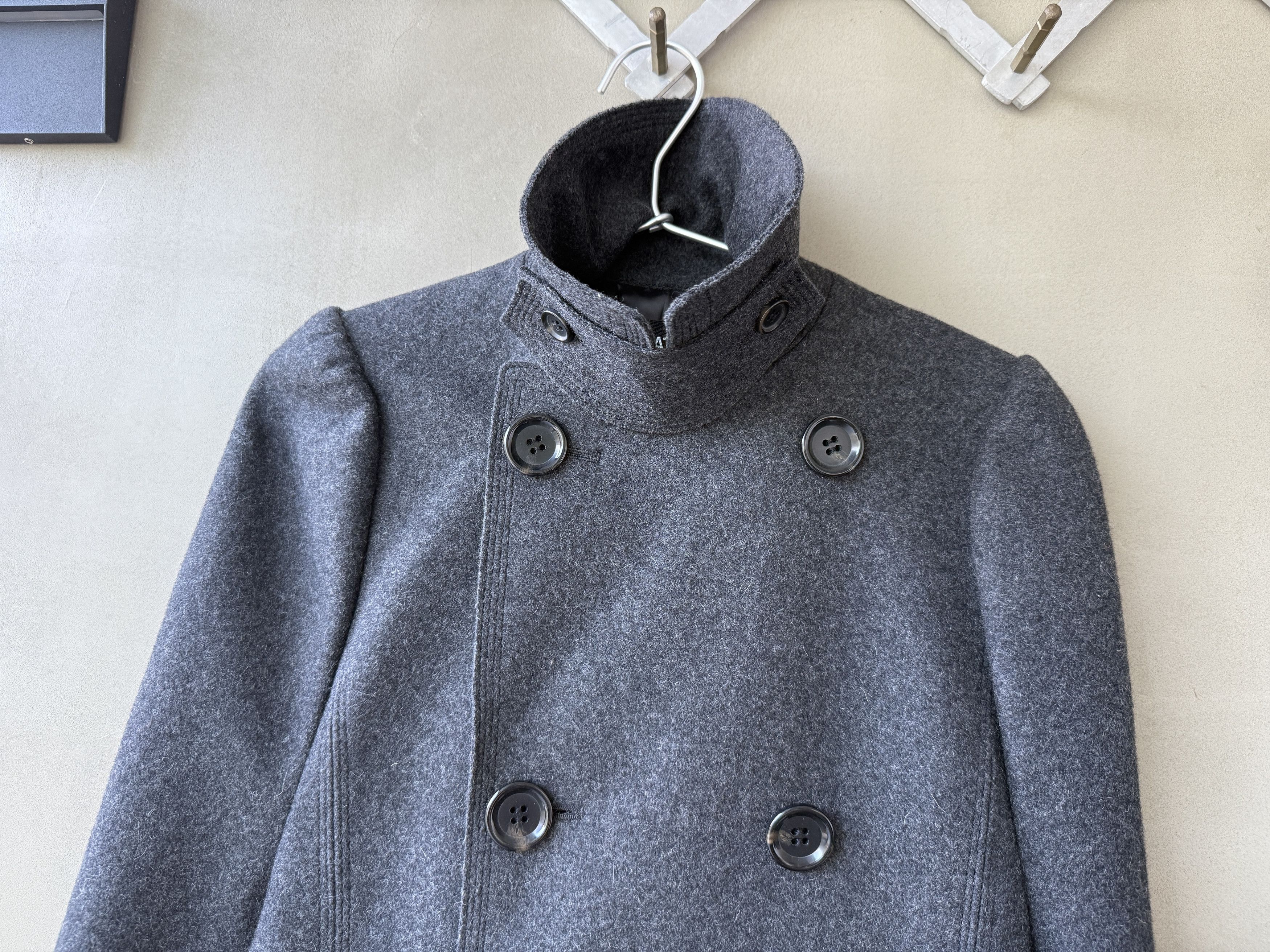 Junya Watanabe Junya Watanabe Comme des Garcons Charcoal Grey Cape Poncho Size XS / US 0-2 / IT 36-38 - 3 Thumbnail