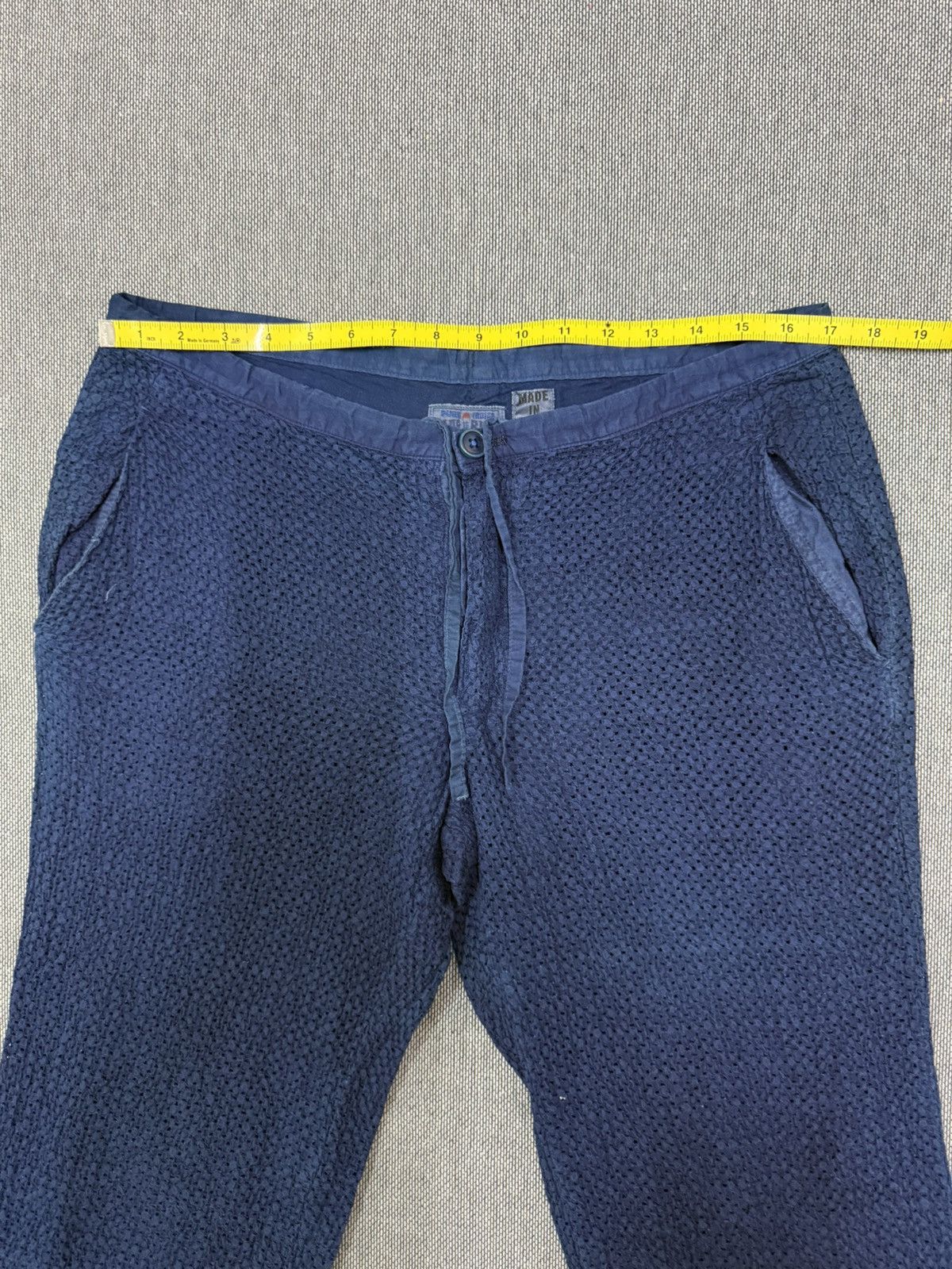 Blue Blue Japan Vintage Blue Blue Japan Indigo Textured Pants Size US 34 / EU 50 - 14 Thumbnail