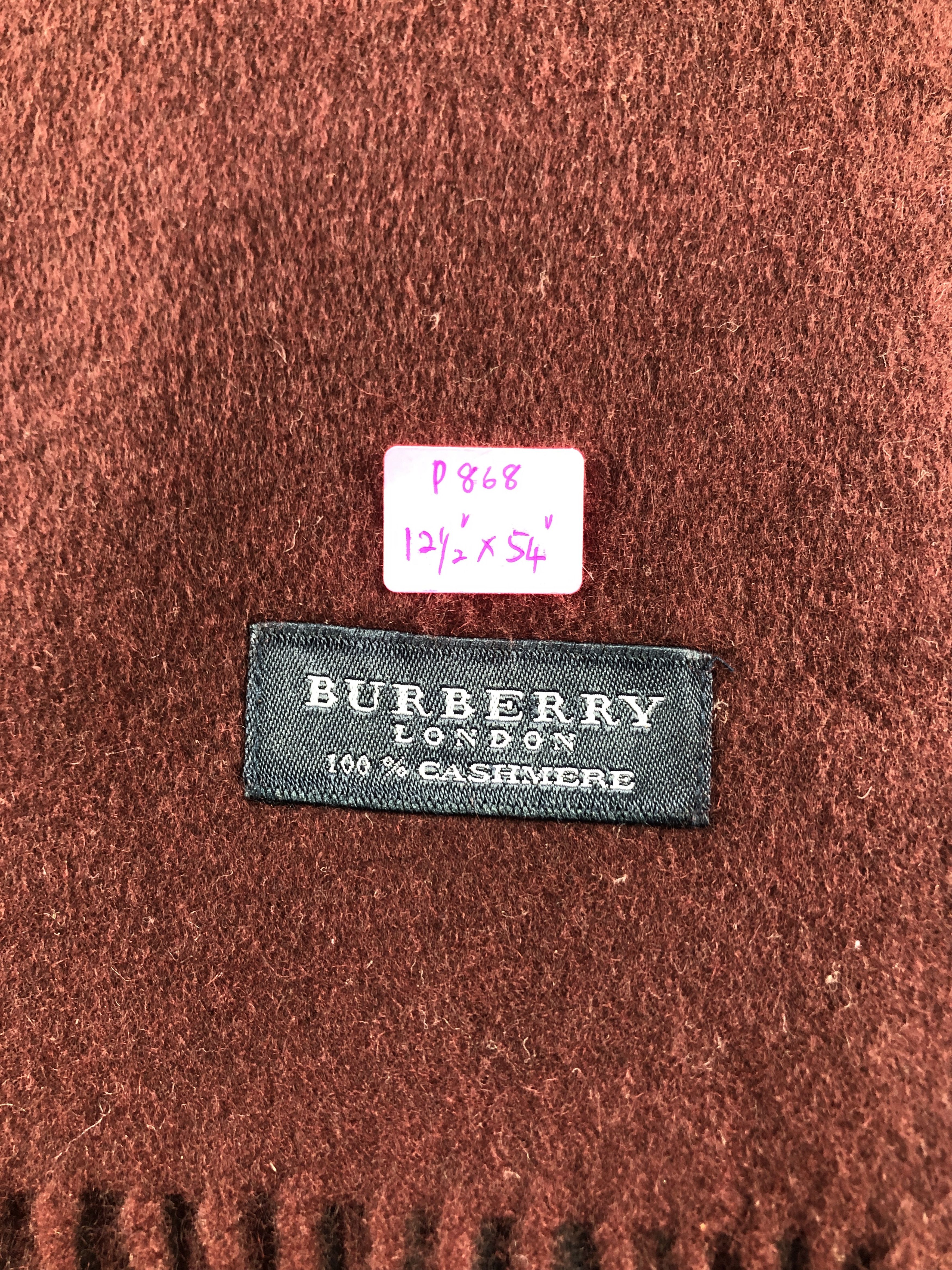 Burberry Burberry Cashmere Scarf / Muffler / Neckwear P868 Size ONE SIZE - 4 Thumbnail