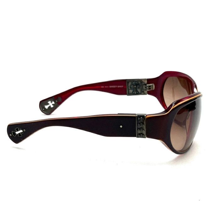 Chrome Hearts CHROME HEARTS SWEET SHOT Cross Silver Sunglasses Brown Size ONE SIZE - 4 Thumbnail