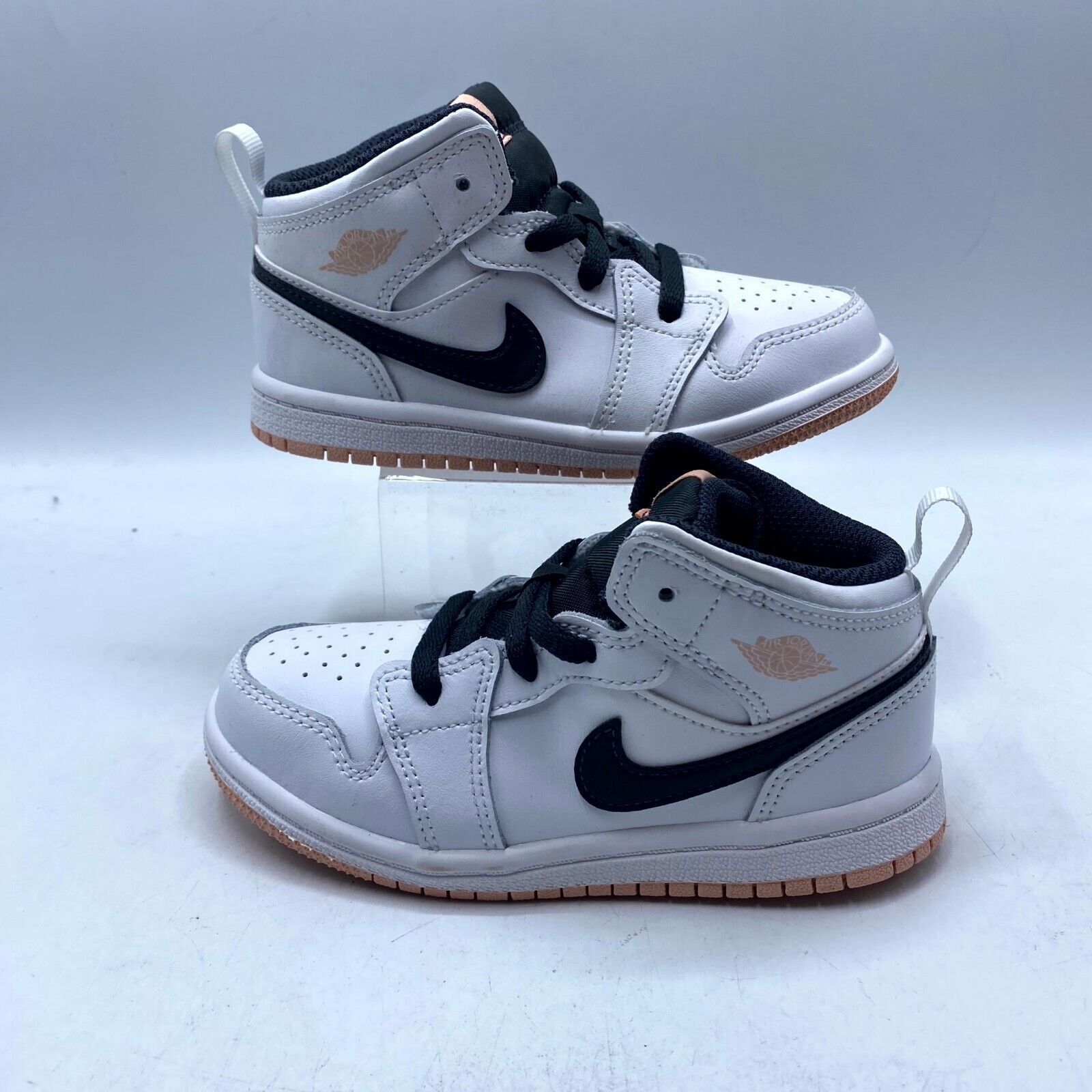 Nike NEW Nike Air Jordan 1 Mid TD White Arctic Orange 640735-180 Size US 9 / EU 42 - 2 Thumbnail