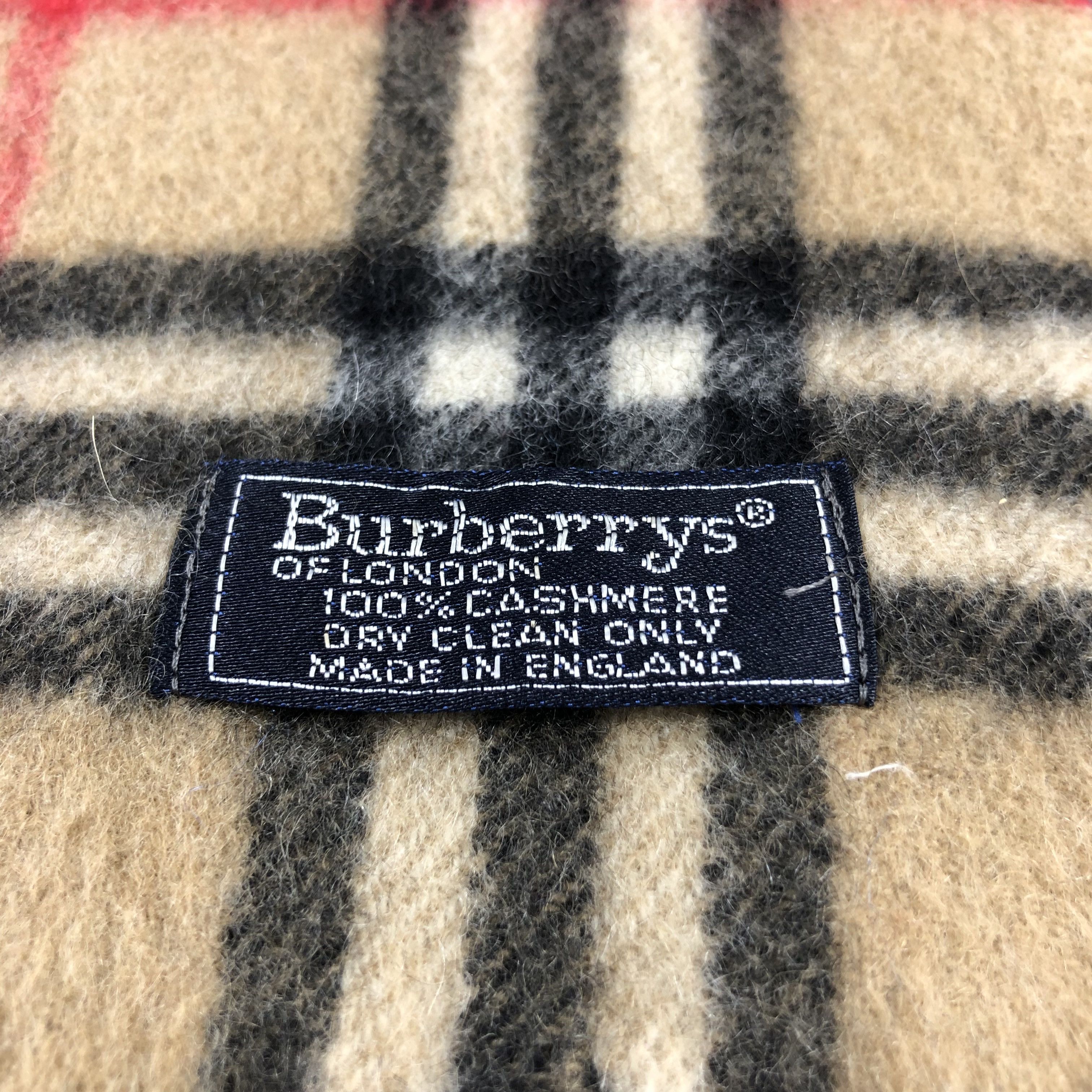Burberry Burberrys Nova Check Tan Cashmere Scarf Muffler V740 Size ONE SIZE - 4 Thumbnail
