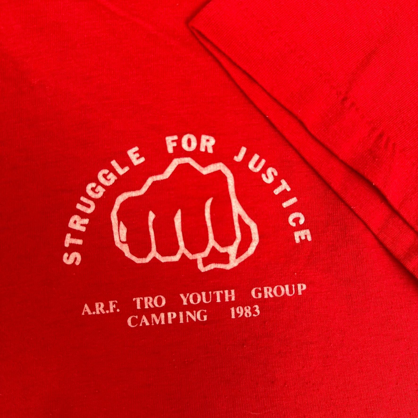 Vintage Vintage 80s Struggle For Justice ARF Youth Group T-Shirt Arm Size US L / EU 52-54 / 3 - 2 Thumbnail
