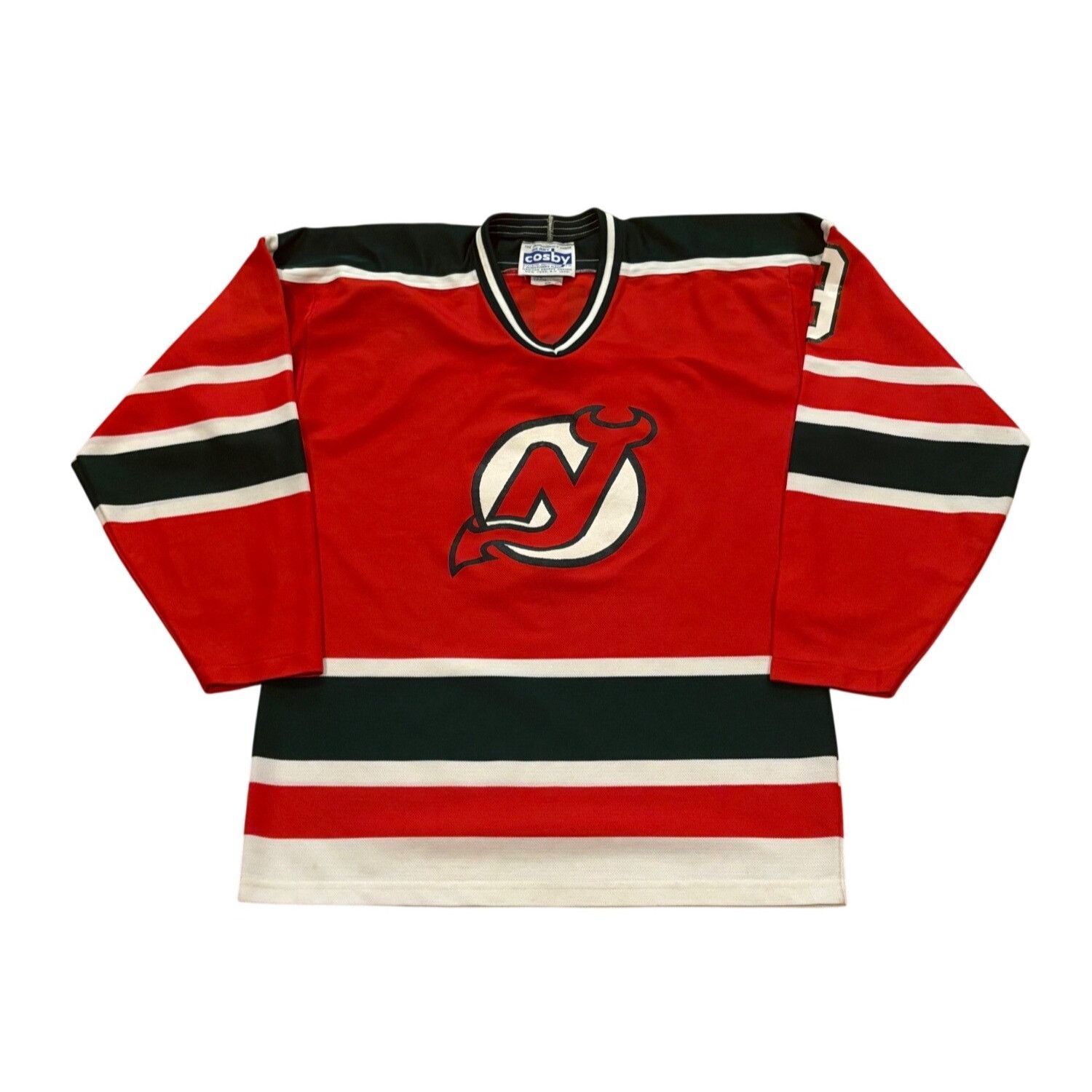 Ccm Vintage 80s Gerry Cosby CCM New Jersey Devils Kirk Muller #9 Size US M / EU 48-50 / 2 - 2 Thumbnail