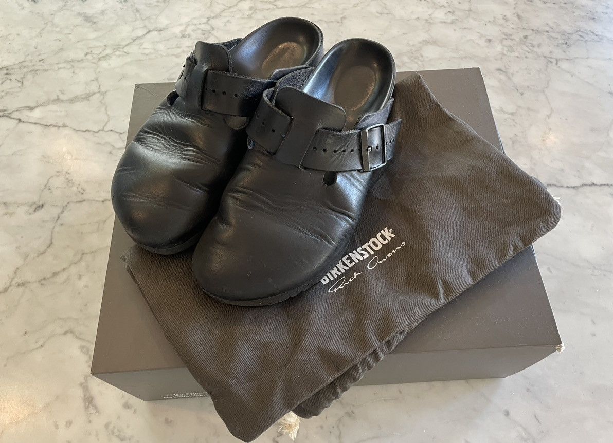 Birkenstock Rick Owens Rick Owens Birkenstock Boston shoes 41 well worn Grailed