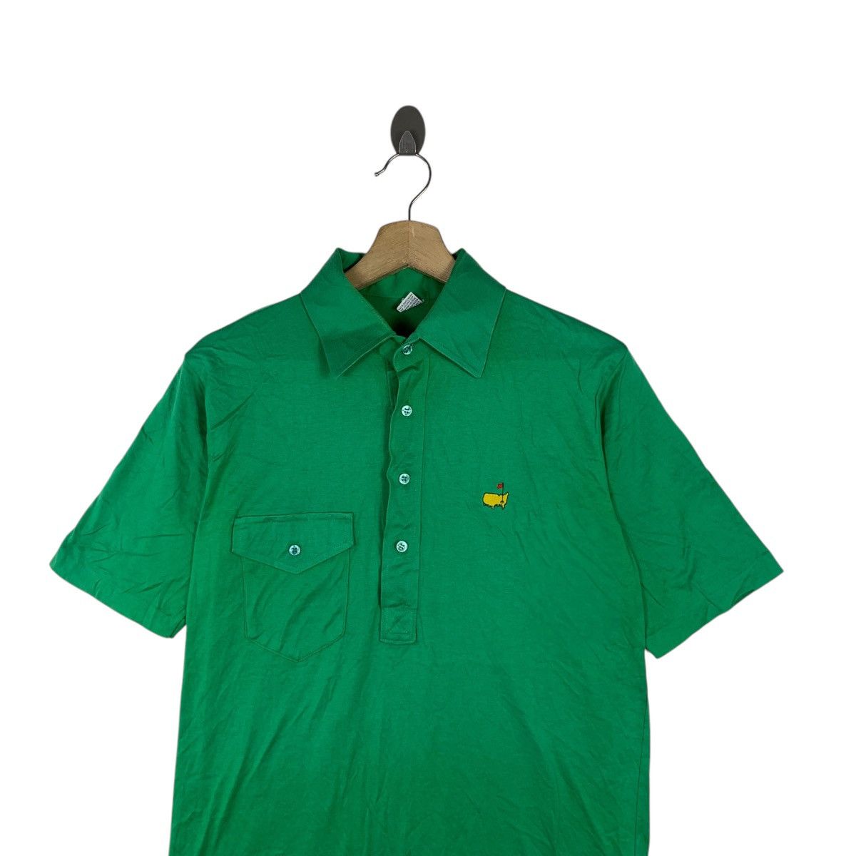 Vintage Vintage 80’ GOLF MASTER OPEN Champion Polo Green Tee Shirt Size US S / EU 44-46 / 1 - 2 Thumbnail