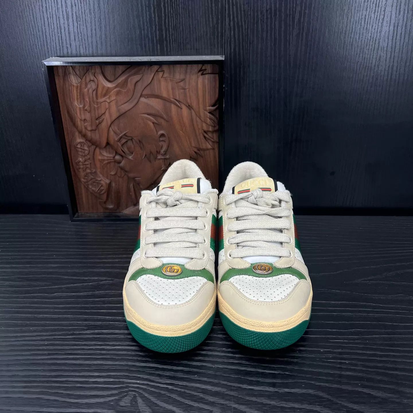 Gucci Women's Gucci Rhyton Gray Green 35.5 Shoes Size US 5 / IT 35 - 4 Thumbnail