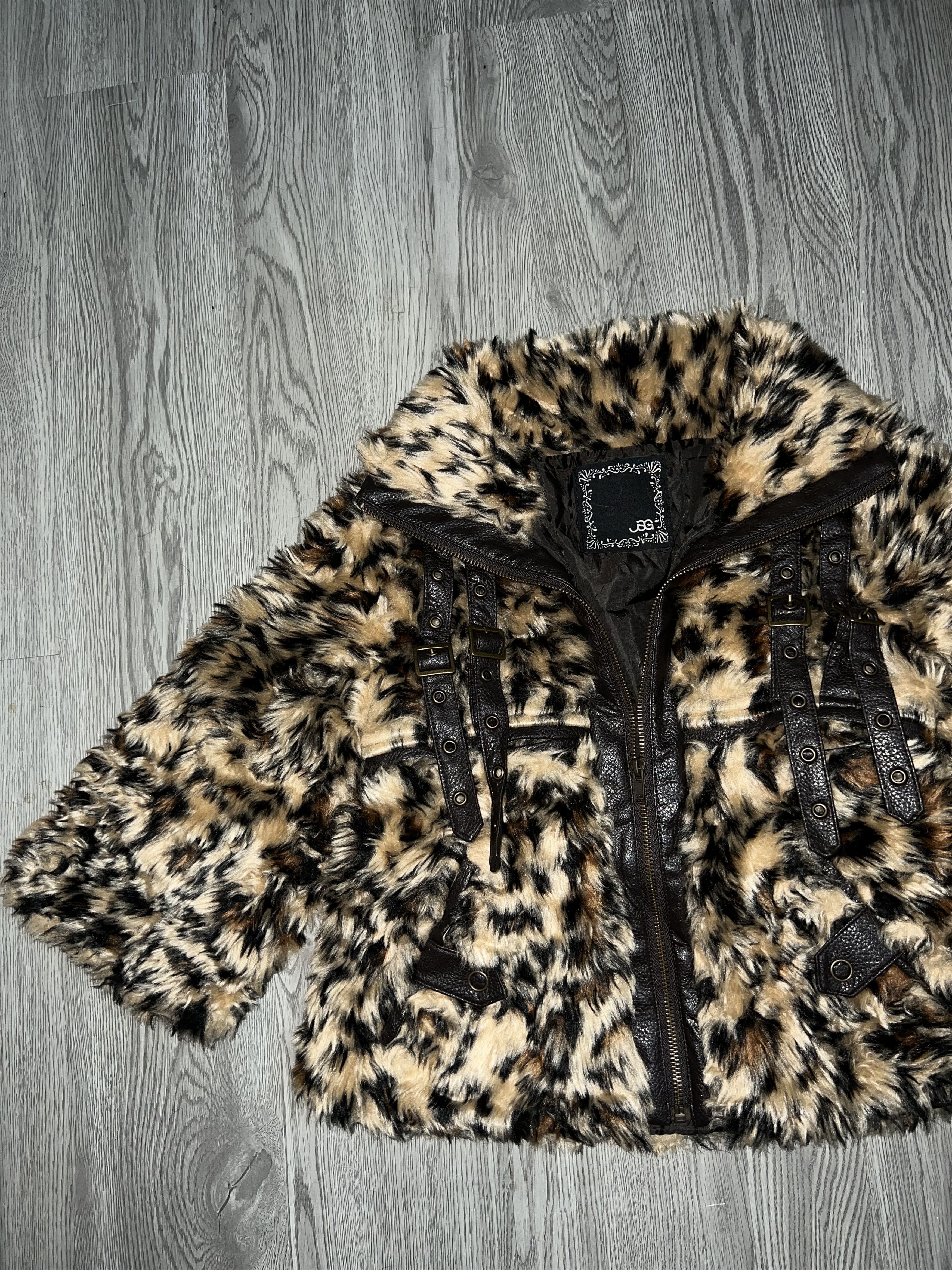 Japanese Brand Rare JSG leopard fur crop jacket 🐆 Size S / US 4 / IT 40 - 18 Thumbnail