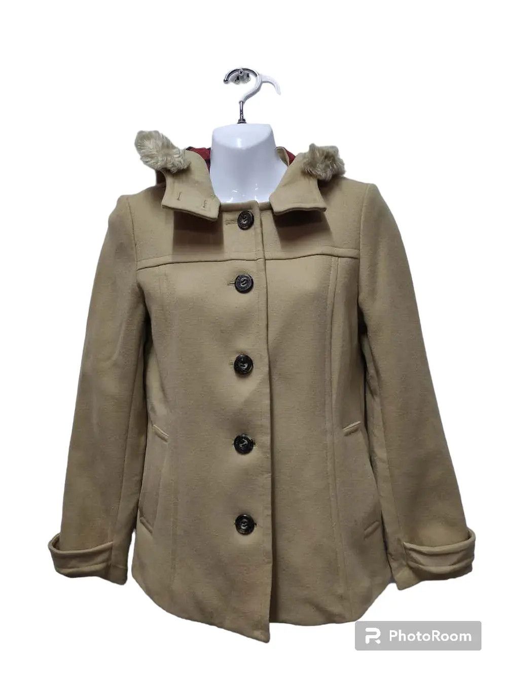 Burberry Burberry blue label fur wool coat Size XS / US 0-2 / IT 36-38 - 1 Thumbnail