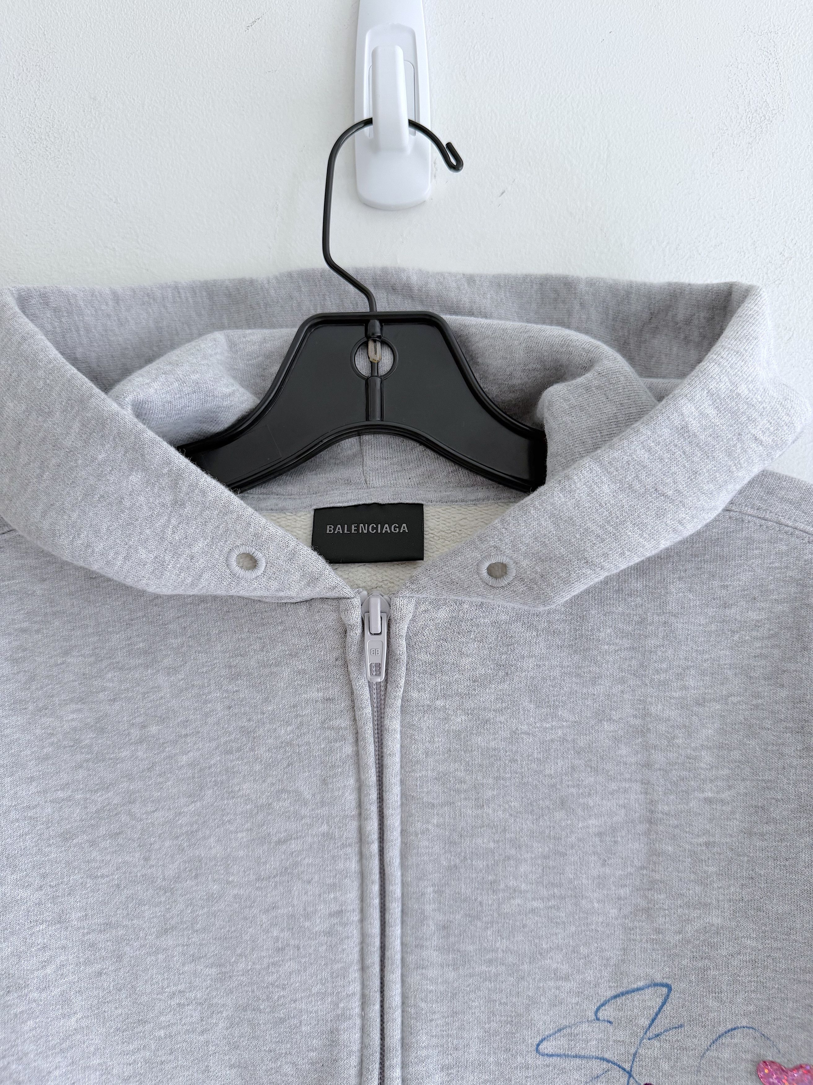 Balenciaga New Spring 26 Britney Spears Zip Up Hoodie (S) Size US S / EU 44-46 / 1 - 5 Thumbnail