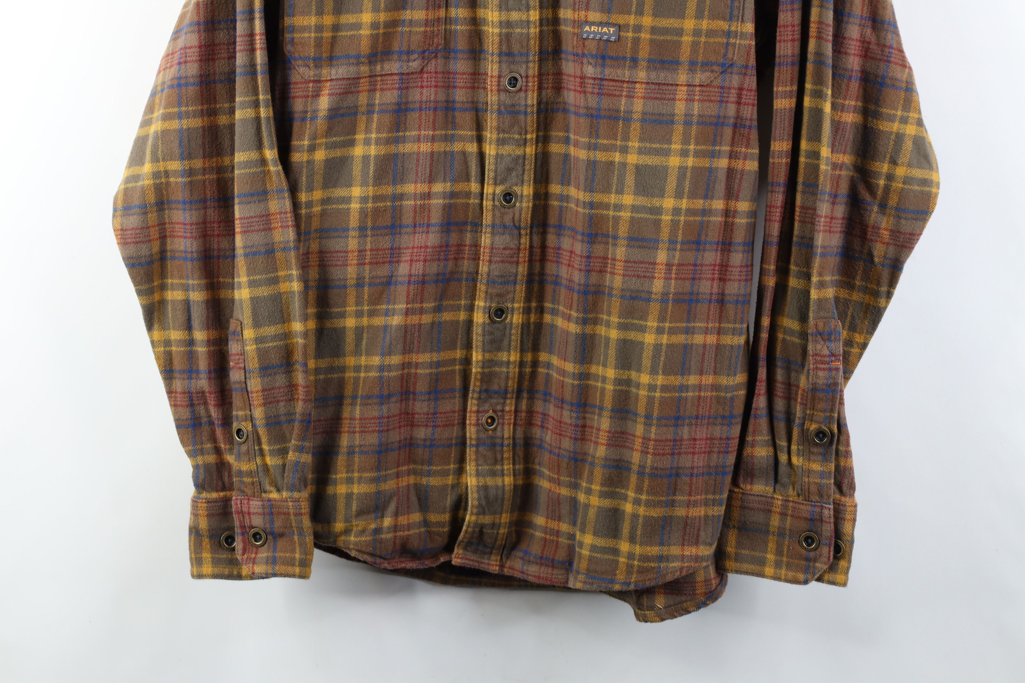 Ariat Ariat Rebar Heavyweight Flannel Collared Button Shirt Plaid Size US S / EU 44-46 / 1 - 3 Thumbnail