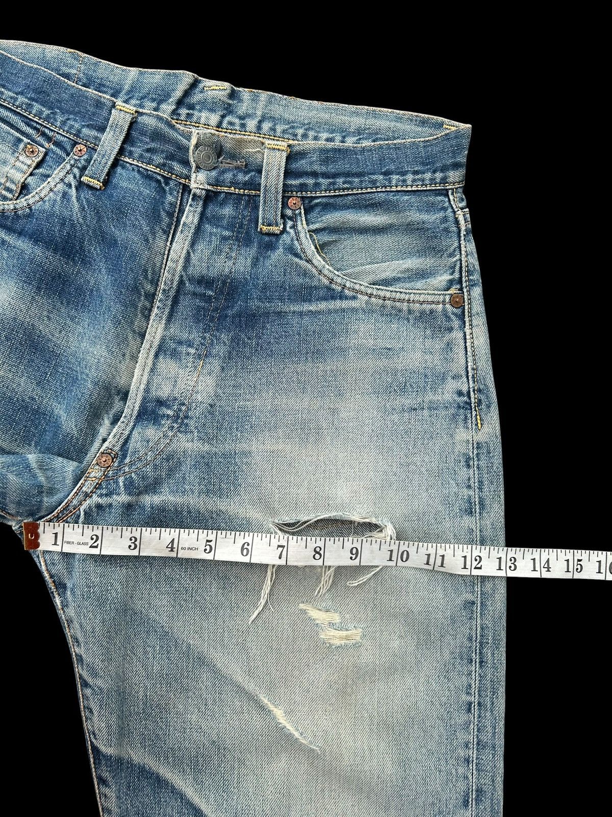 Kapital Vintage Evis Selvedge Distressed Denim Jeans Size US 32 / EU 48 - 19 Thumbnail