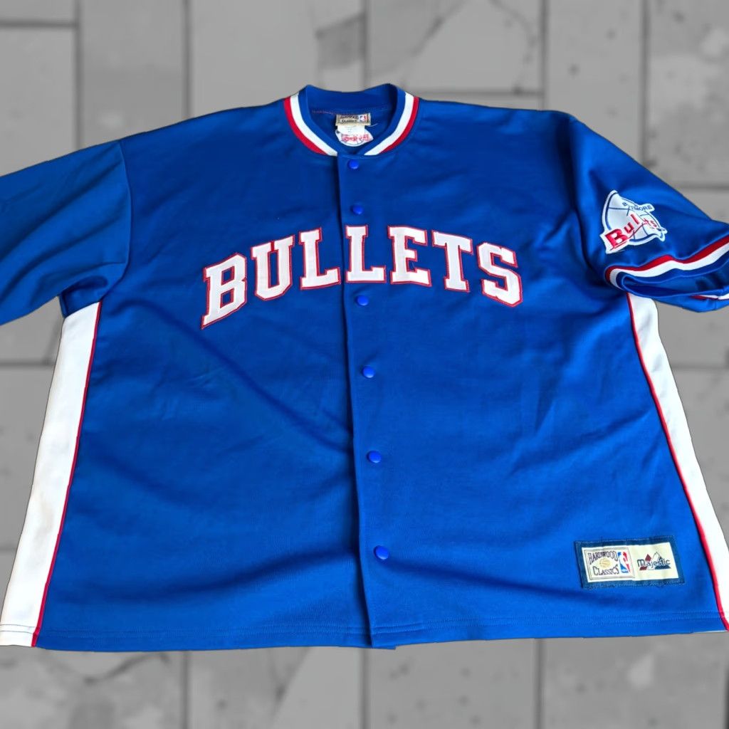 Vintage VINTAGE Baltimore Bullets Shirt Jersey XL Blue Embroidered Made in USA Size US XL / EU 56 / 4 - 1 Thumbnail