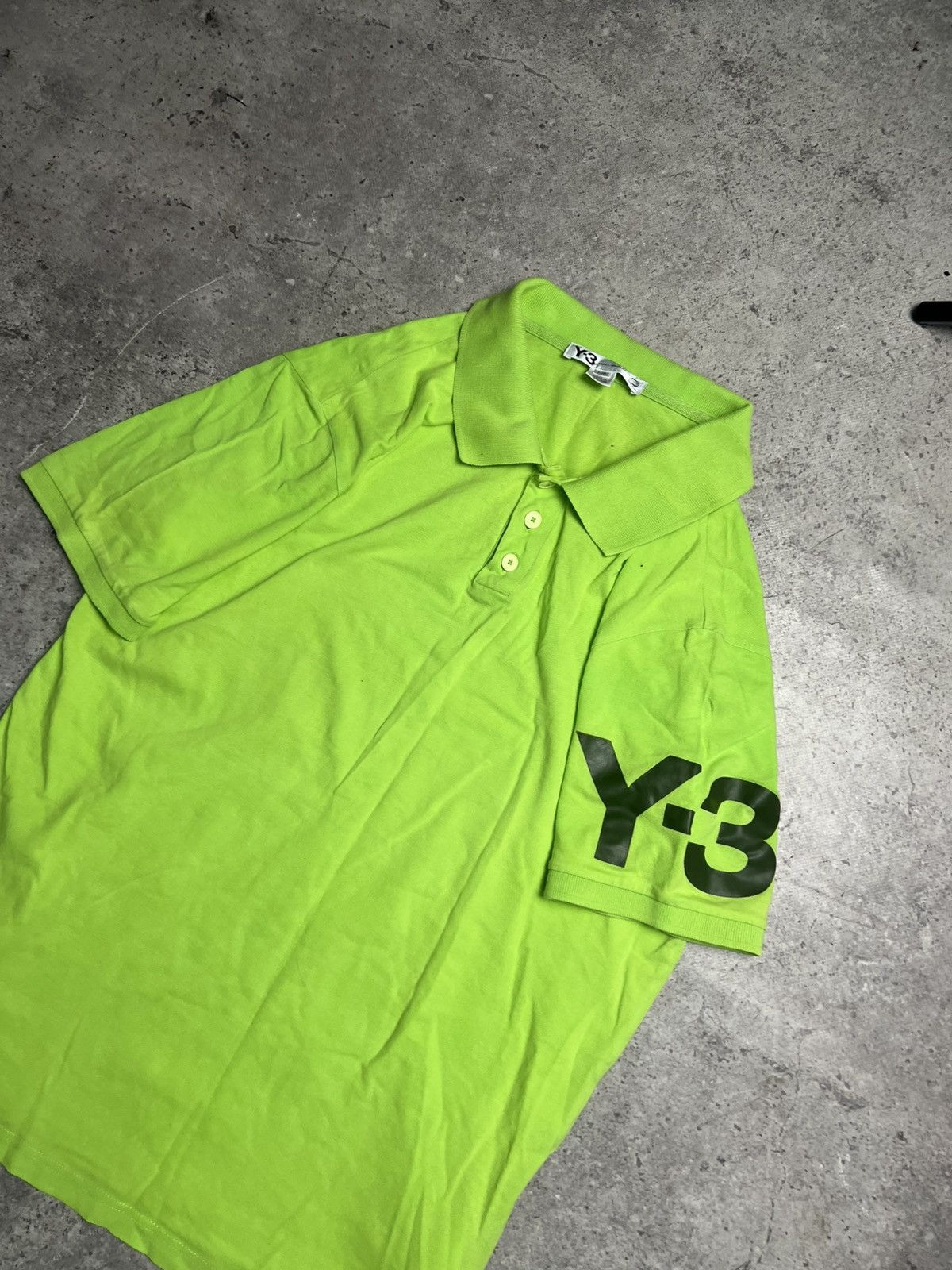 Adidas Adidas Yohji Yamamoto Y-3 Polo Shirt Size L Size US L / EU 52-54 / 3 - 2 Thumbnail