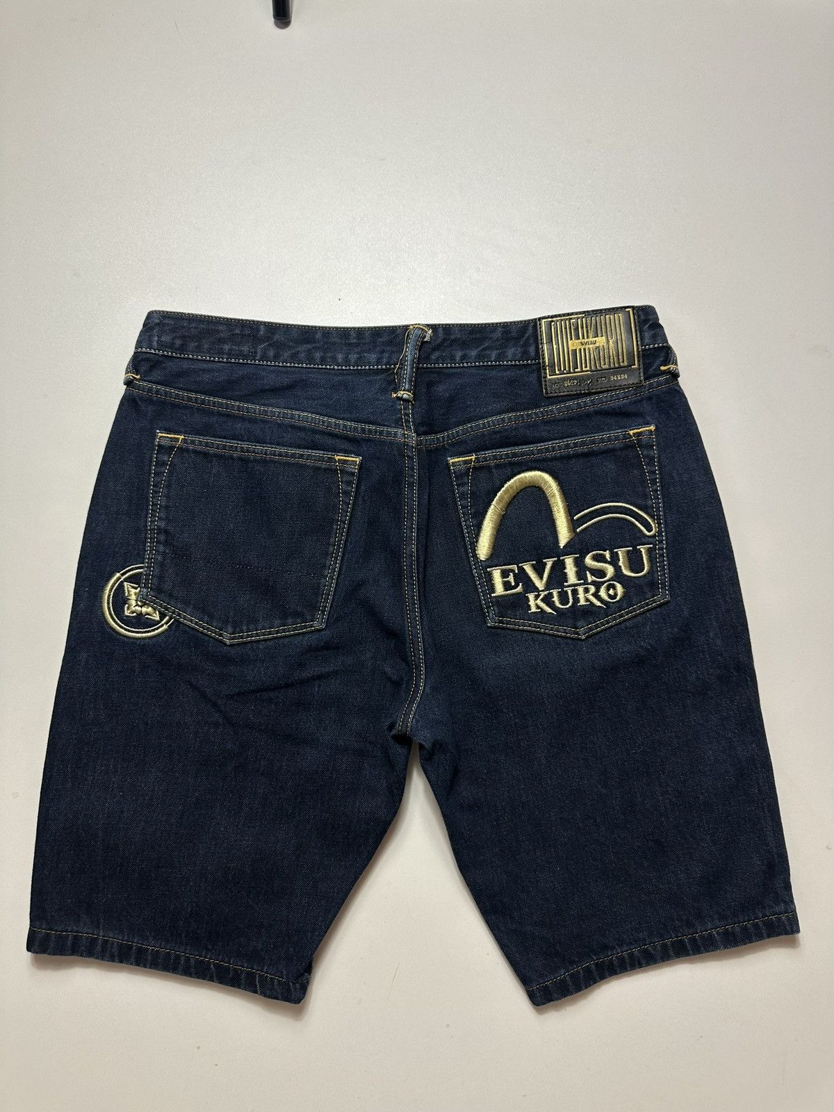 Evisu Vintage Evisu Kuro Seagull Embroidered Jorts Size US 34 / EU 50 - 1 Thumbnail