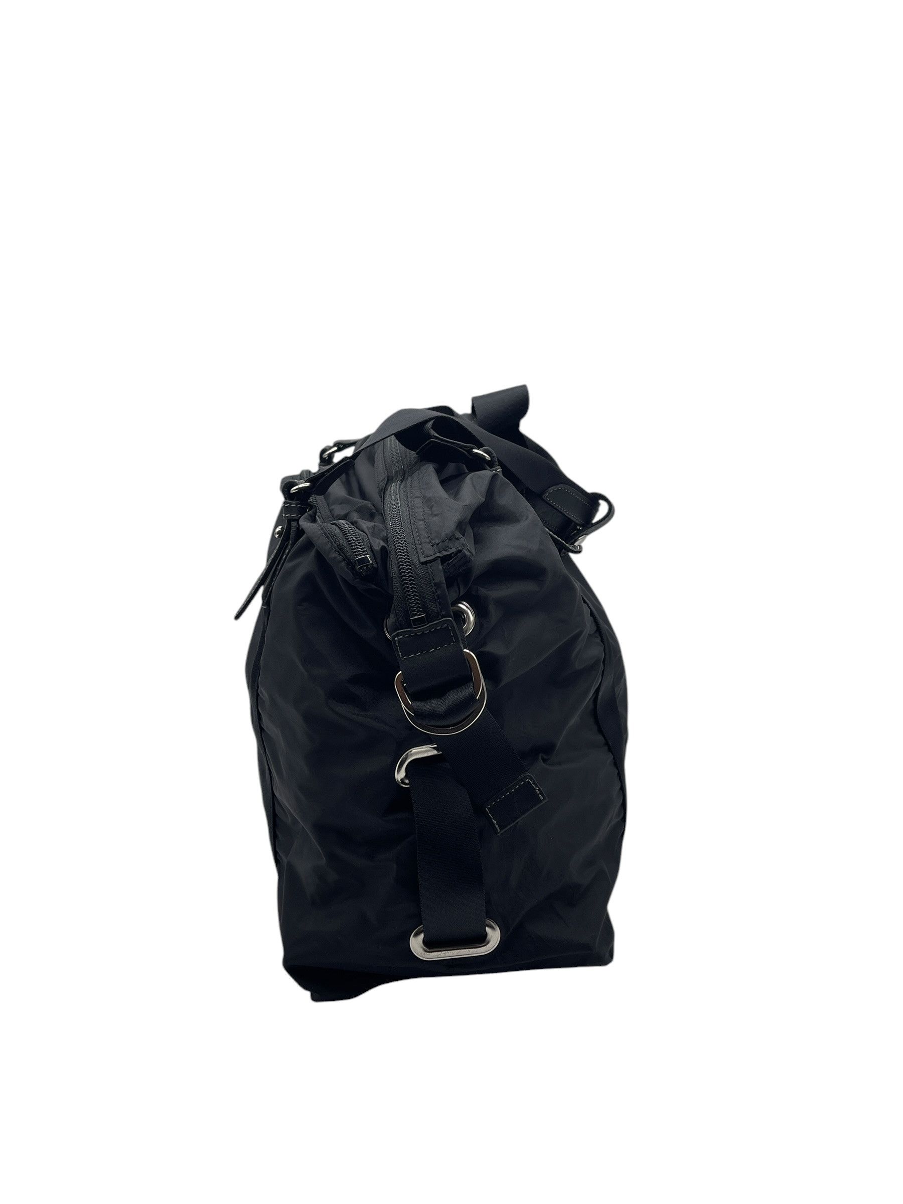 agnes b. Agnès b Voyage Nylon Boston Travel Bag Black Duffel Gym Bag Size ONE SIZE - 5 Thumbnail