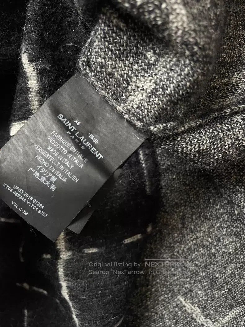 Saint Laurent Paris Saint Laurent Paris Cross Crucifix Mohair Sweater Size US XS / EU 42 / 0 - 5 Thumbnail