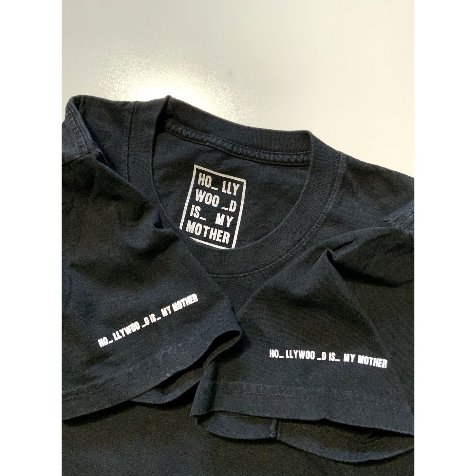MOTHER Hollywood Is My Mother World Puzzle Lauren Baker Black Crewneck T-Shirt Sz. S Men Crew Neck Short Sleeve Black Shirt Size US S / EU 44-46 / 1 - 5 Thumbnail