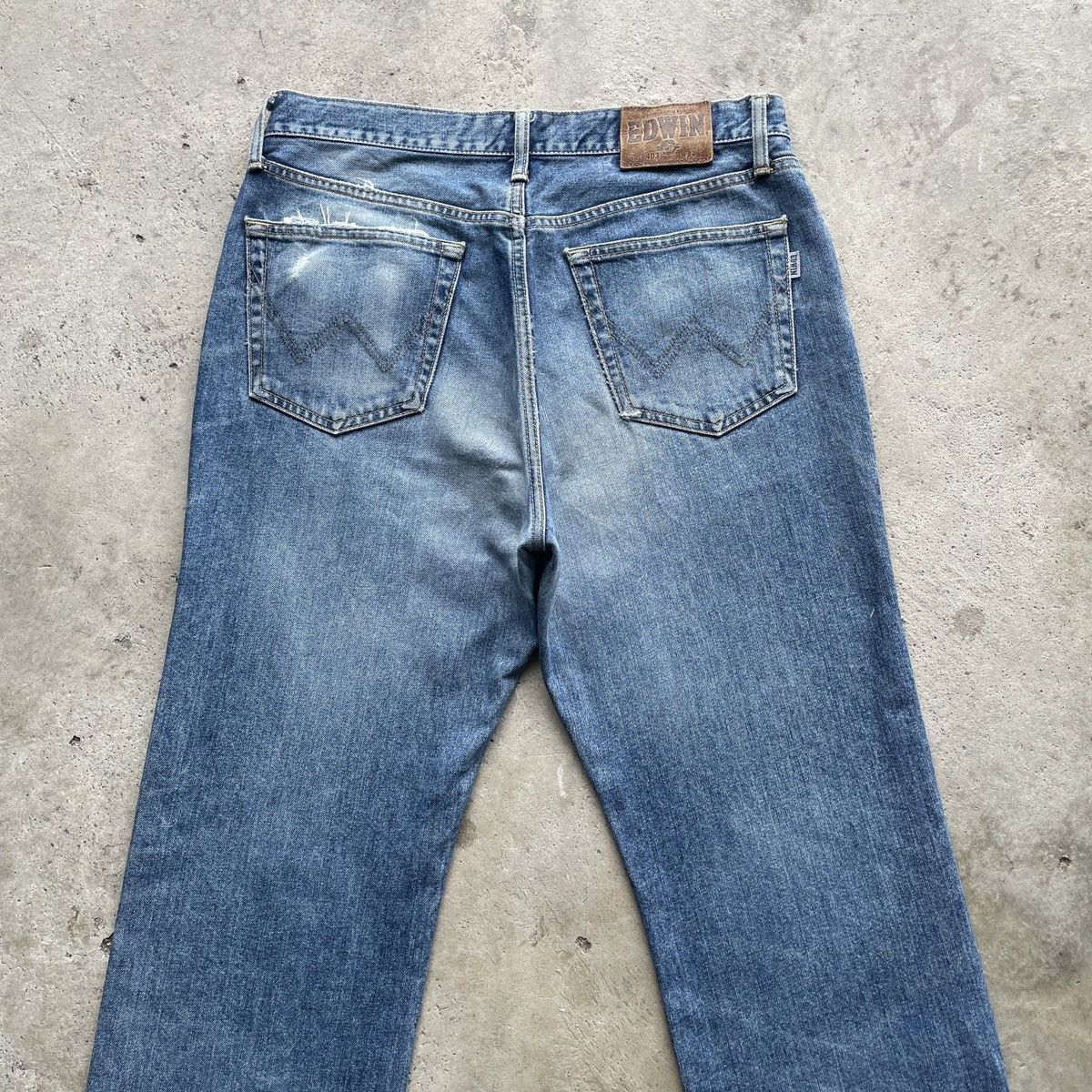 Edwin Vintage Edwin 403 Jeans Faded Denim Pants W33x29.5 Size US 33 - 9 Thumbnail