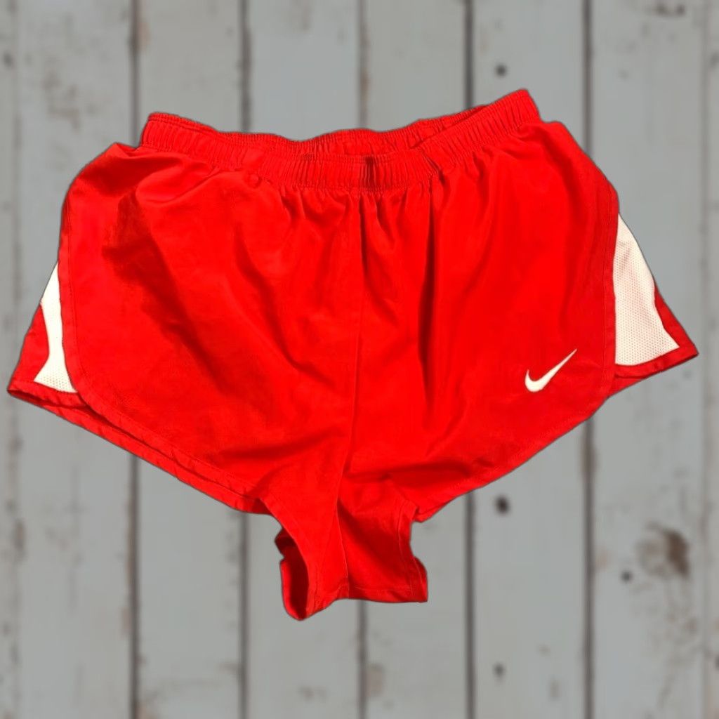 Nike **Nike Red Women's Dri-Fit Running Shorts** New title: **Nike Red Women's Dri-Fit Running Shorts** Size 32" / US 10 / IT 46 - 1 Thumbnail