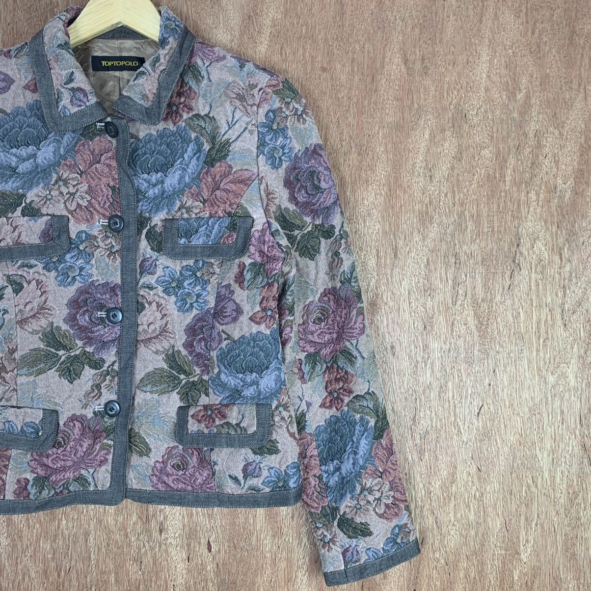 Japanese Brand × Vintage Toptopolo - Floral Vintage Jacket Size S / US 4 / IT 40 - 5 Thumbnail