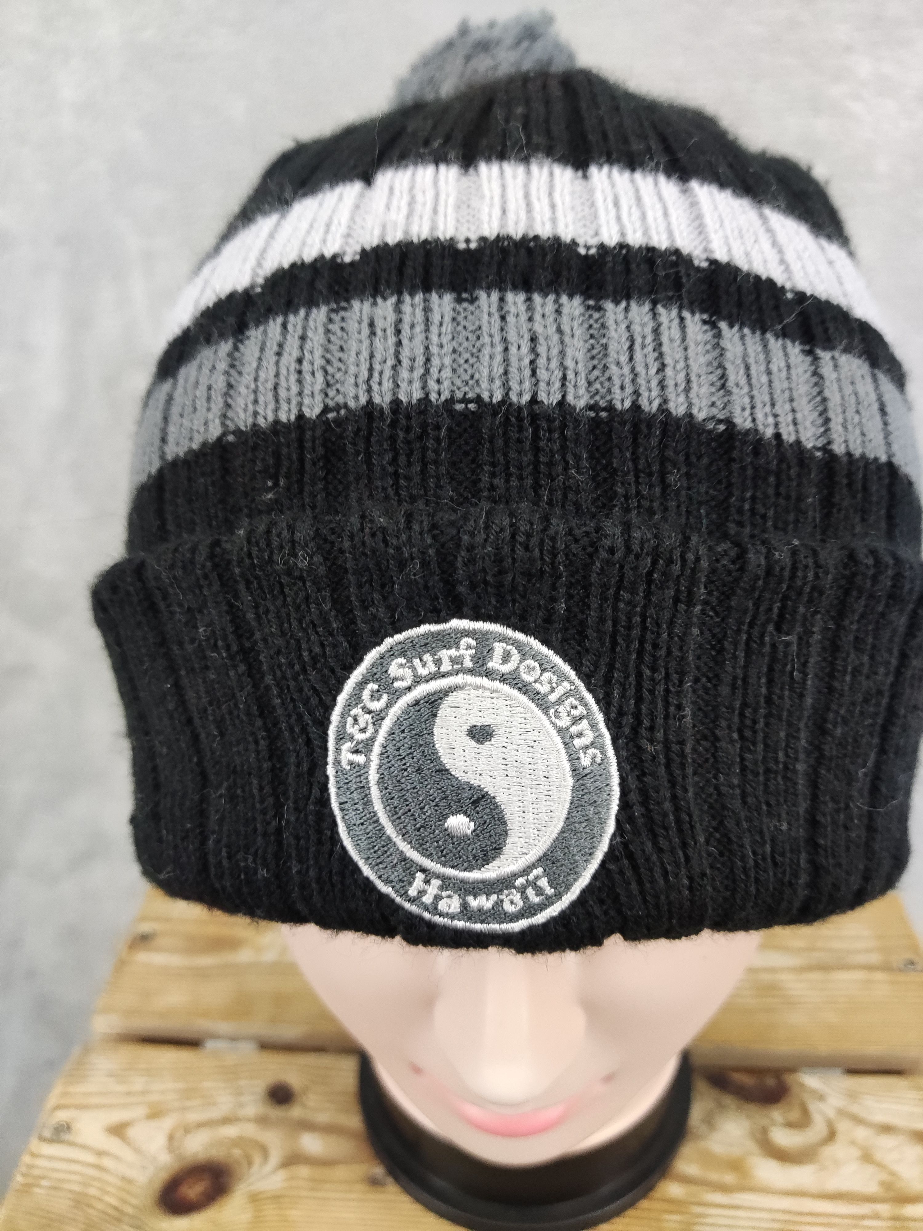 Vintage Vintage T&C Surf Design Beanie Hat Size ONE SIZE - 7 Thumbnail