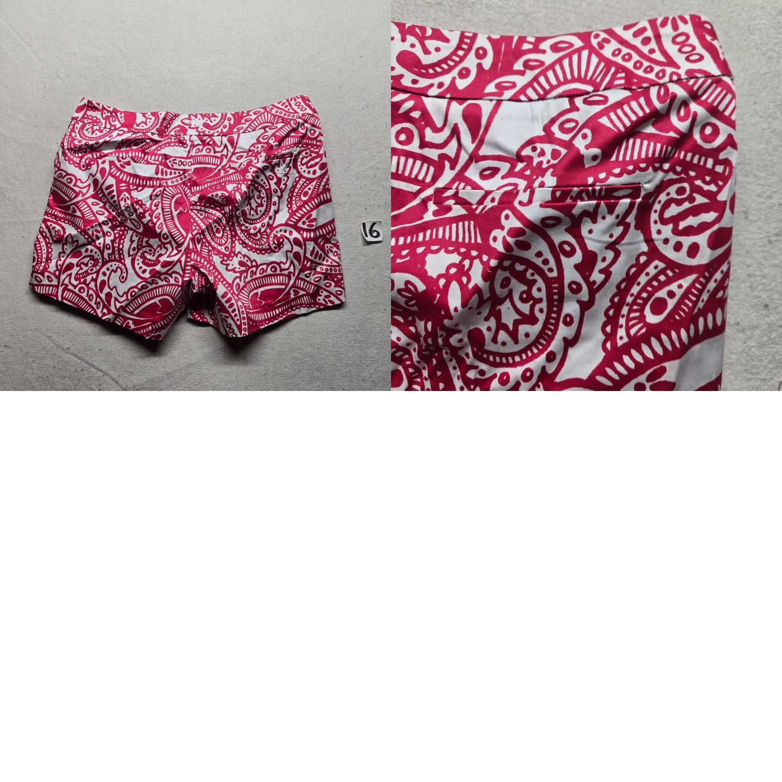 Vintage Kenji Pink Paisley Short Shorts Pants Adult Women's Size 10 Size 32" / US 10 / IT 46 - 8 Thumbnail