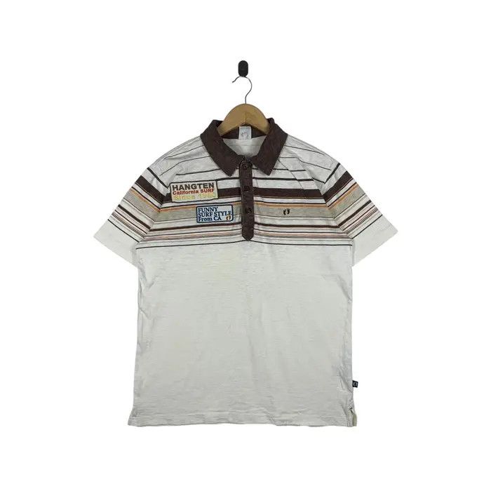 Hang Ten HANG TEN CALIFORNIA Surf Embossed Logo Polo Tee Shirt Size US L / EU 52-54 / 3 - 1 Thumbnail